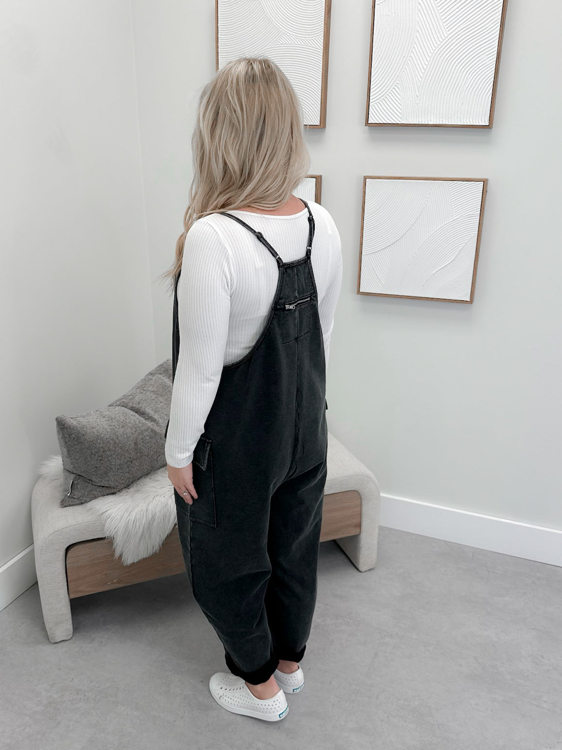 Rowan Jumpsuit in Washed Black