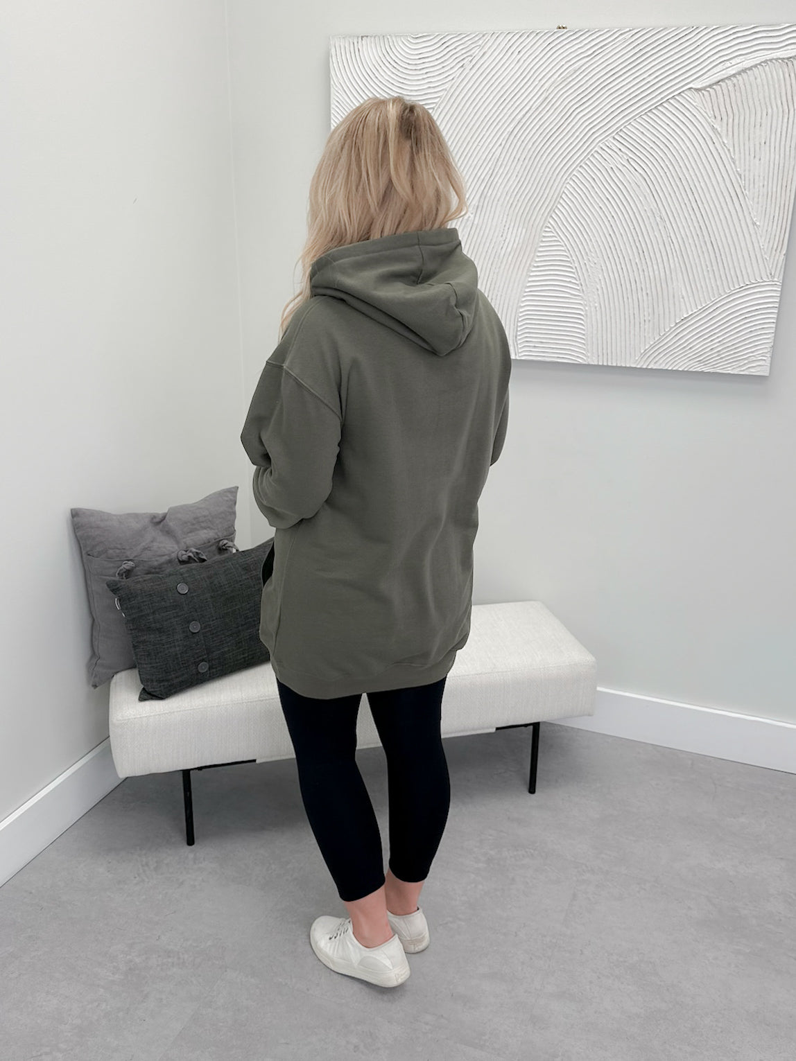 126 Hoodie in Moss by Twenty Nine The Label