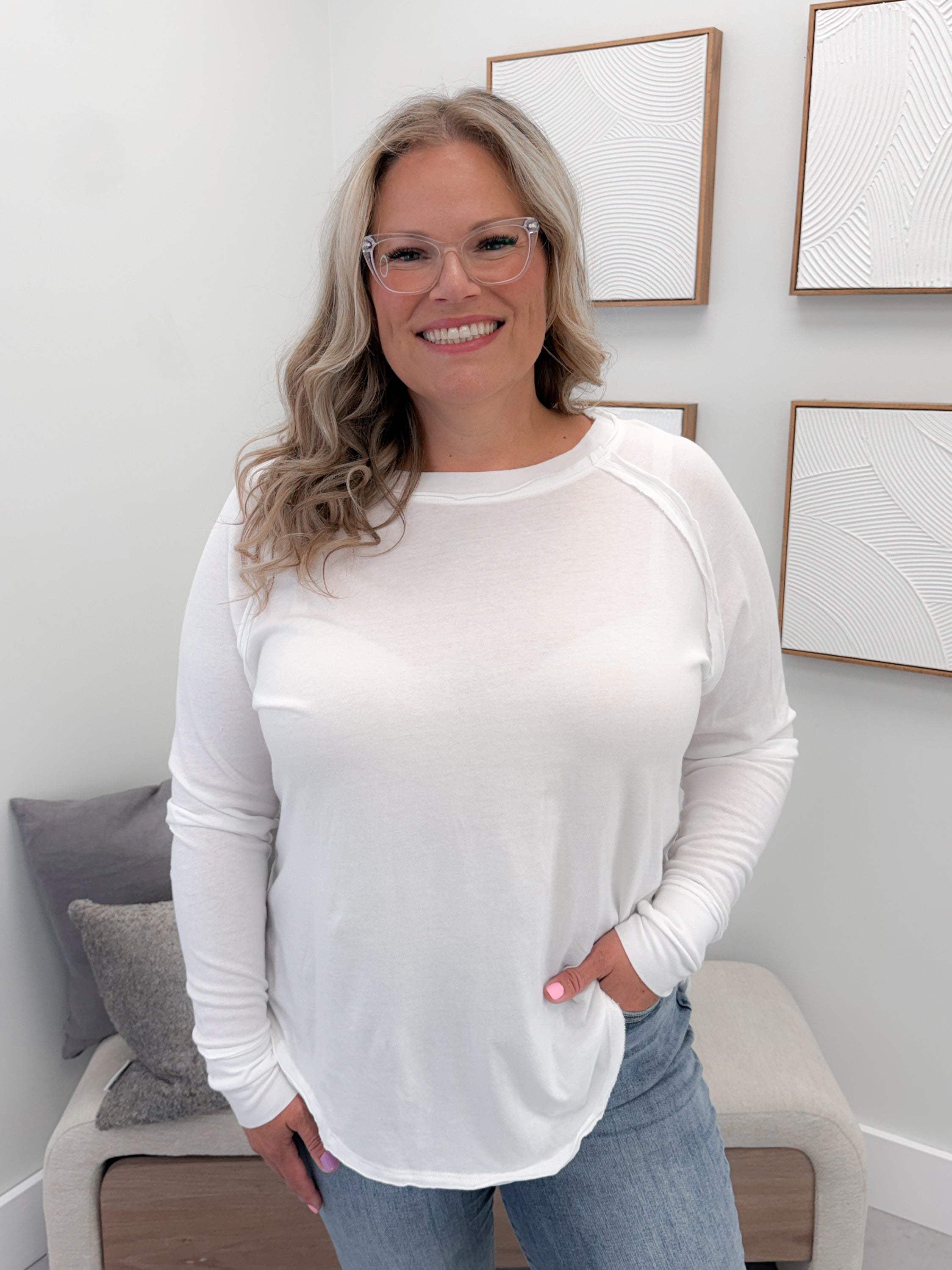 Harlyn Long Sleeve in Cloud