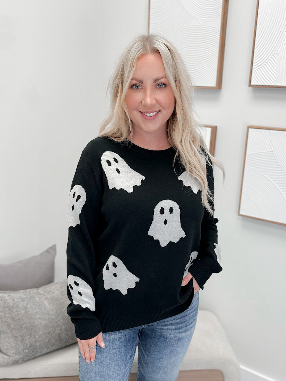 Boo-tiful Babe Sweater by Ampersand Ave