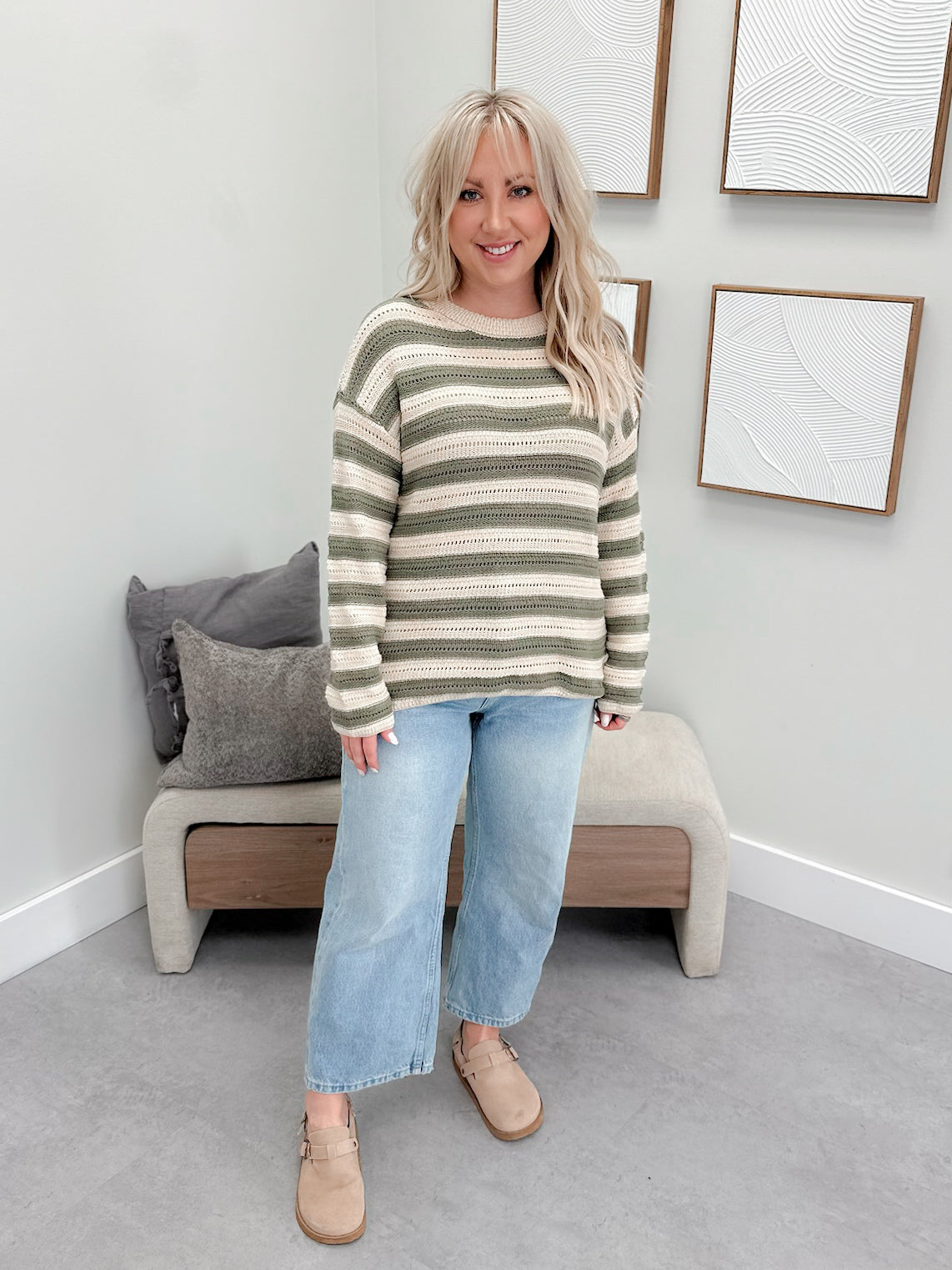 Sadie Sweater in Olive