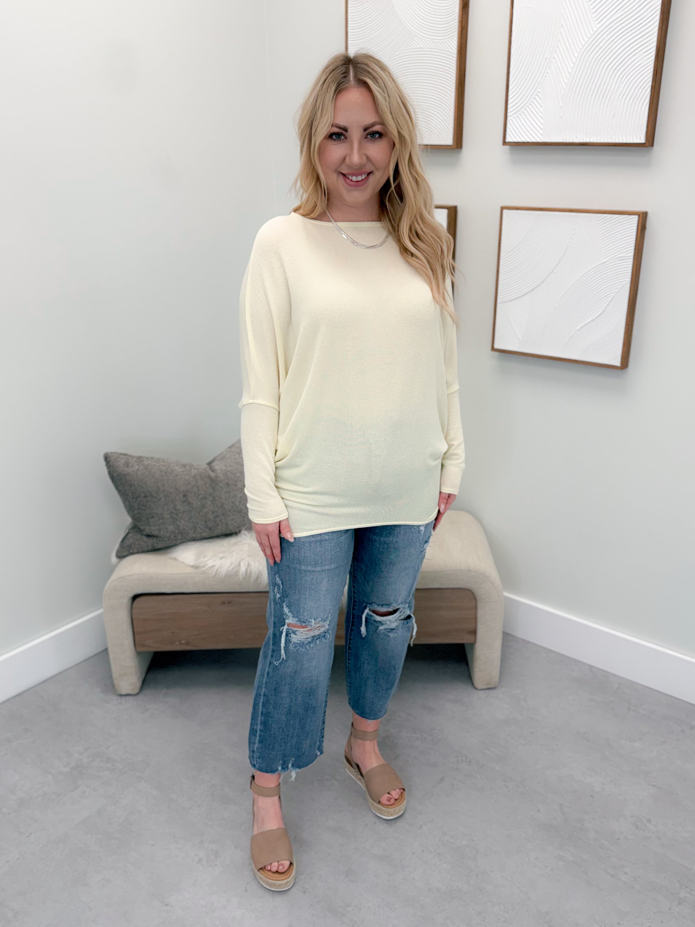 Lupin Sweater in Lemon