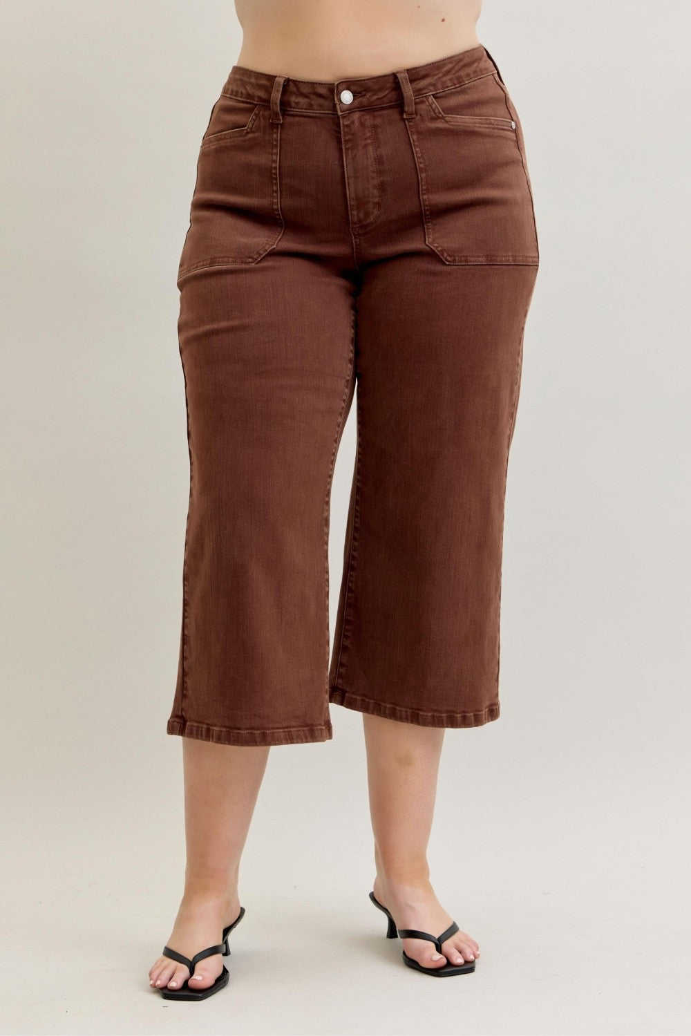 Kemper Cropped Jeans in Maple by Judy Blue