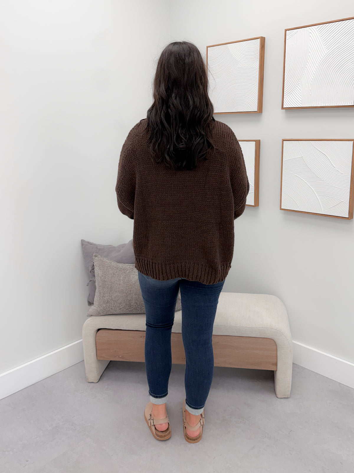Asters Sweater in Coffee