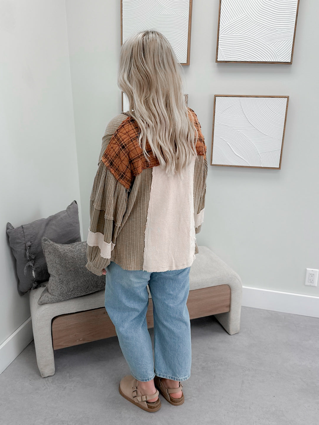 Ferna Long Sleeve in Mixed Olive