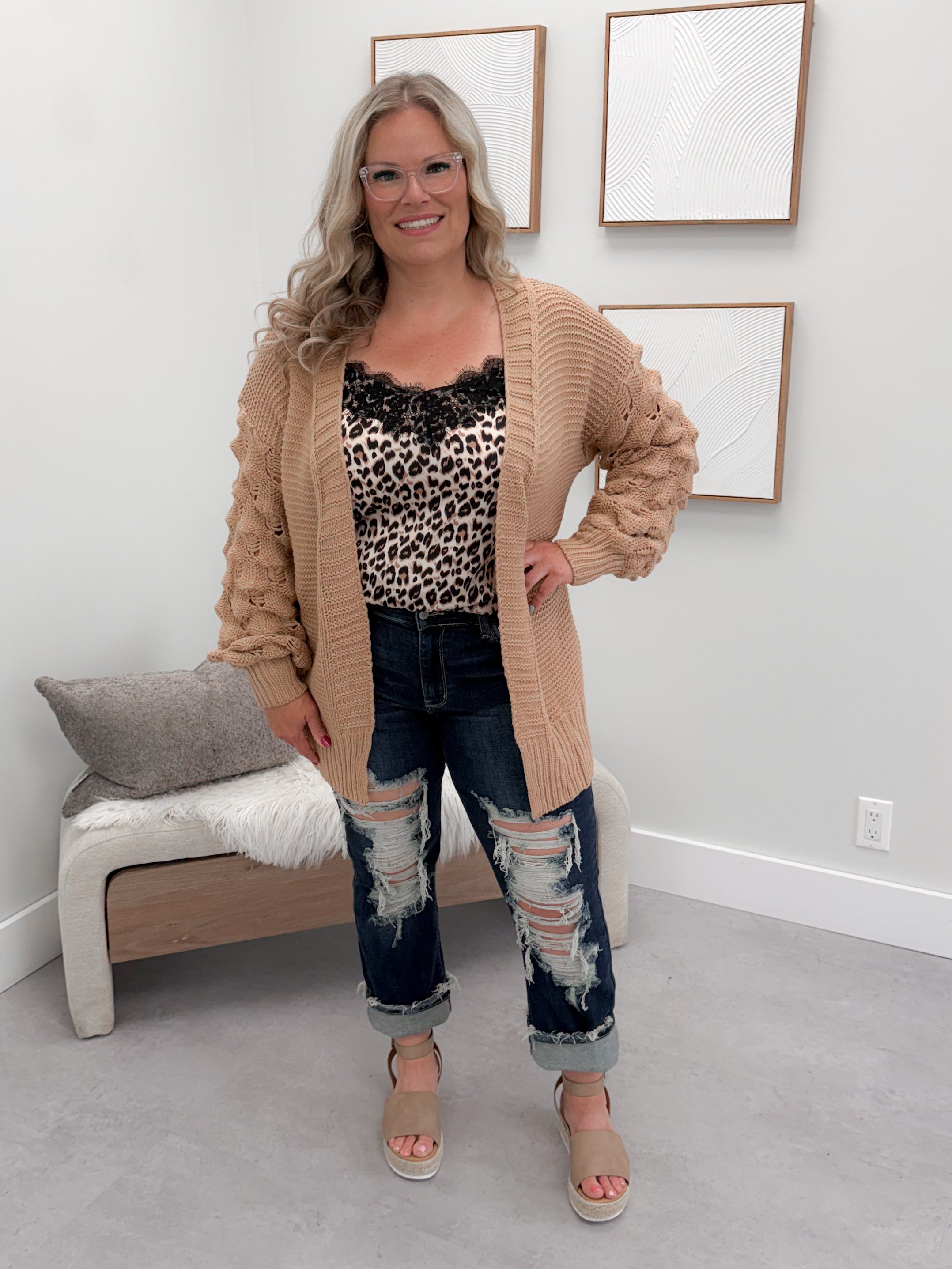 Banks Cardigan in Mocha