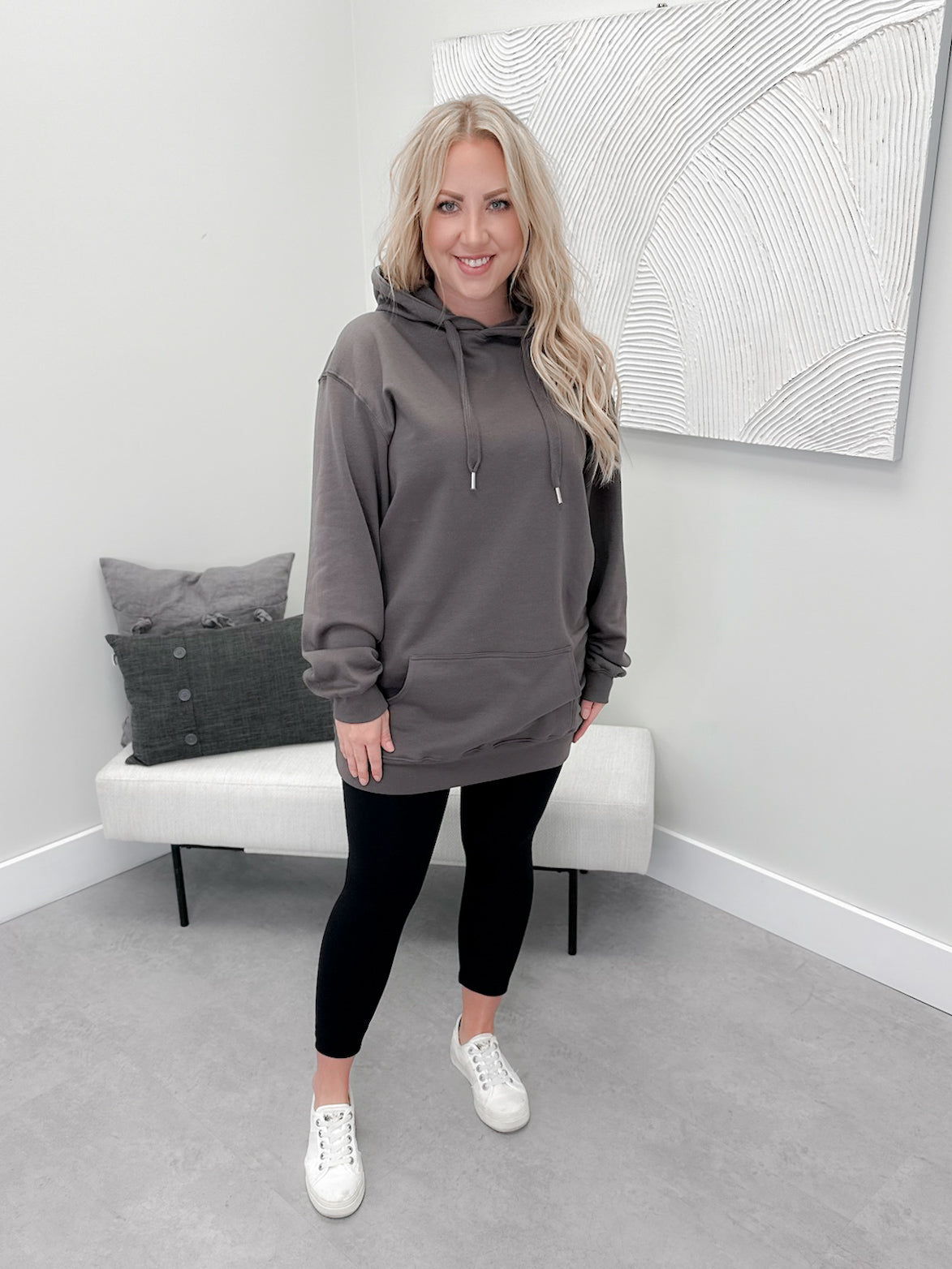 126 Hoodie in Iron by Twenty Nine The Label