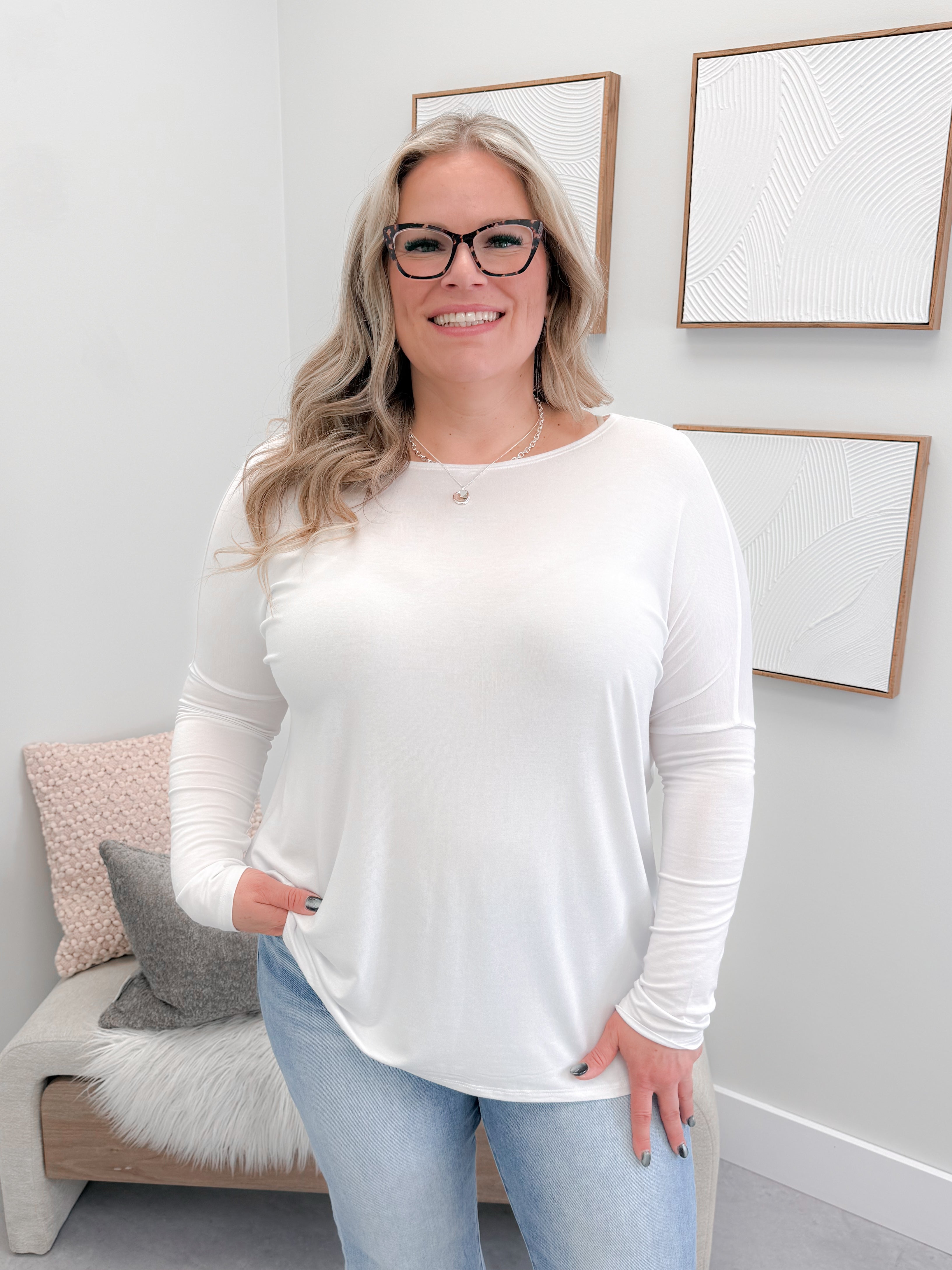 906 Long Sleeve by Twenty Nine The Label in White