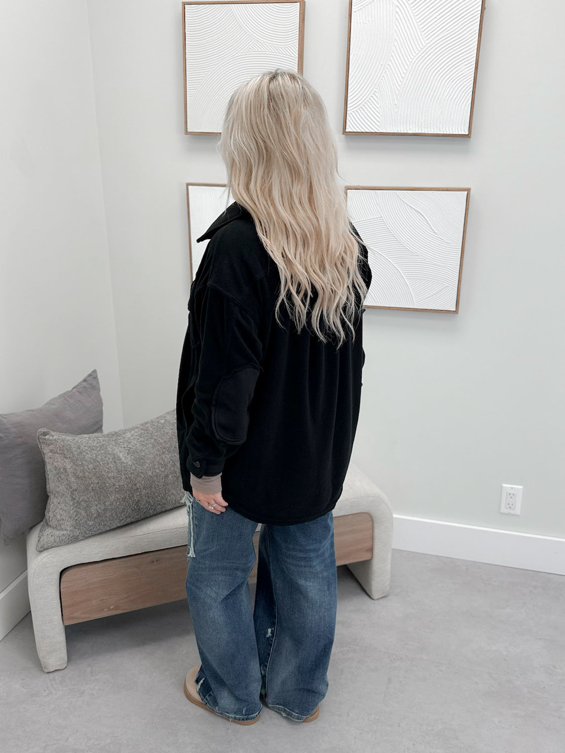 Vesta Shacket in Black
