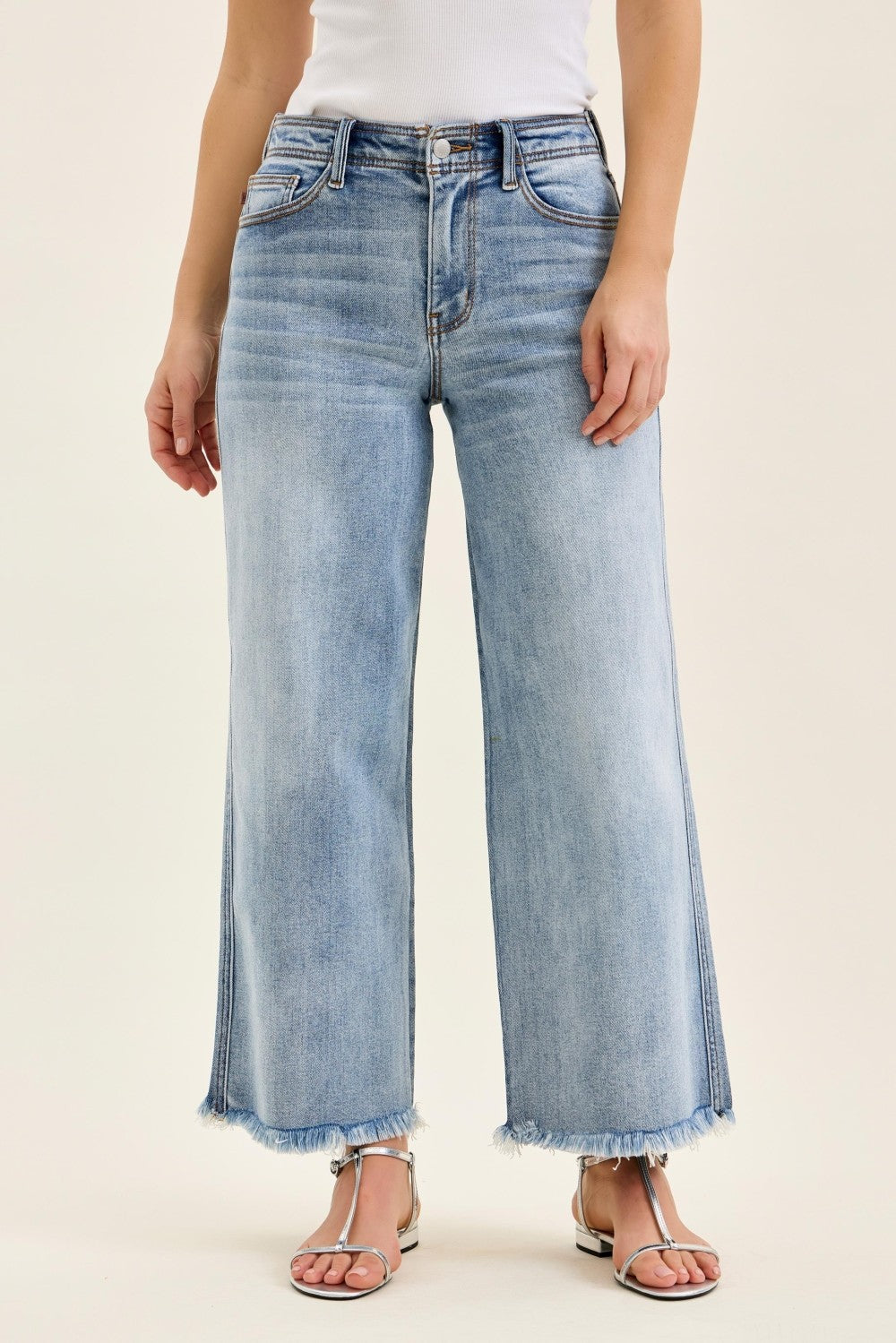 Sonia Ankle Wide Jeans by Judy Blue