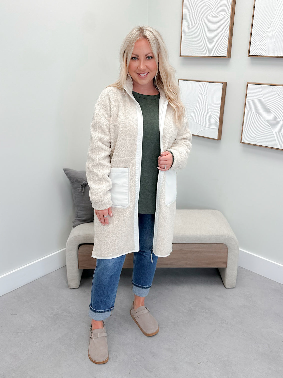 Canmore Long Jacket in Birch