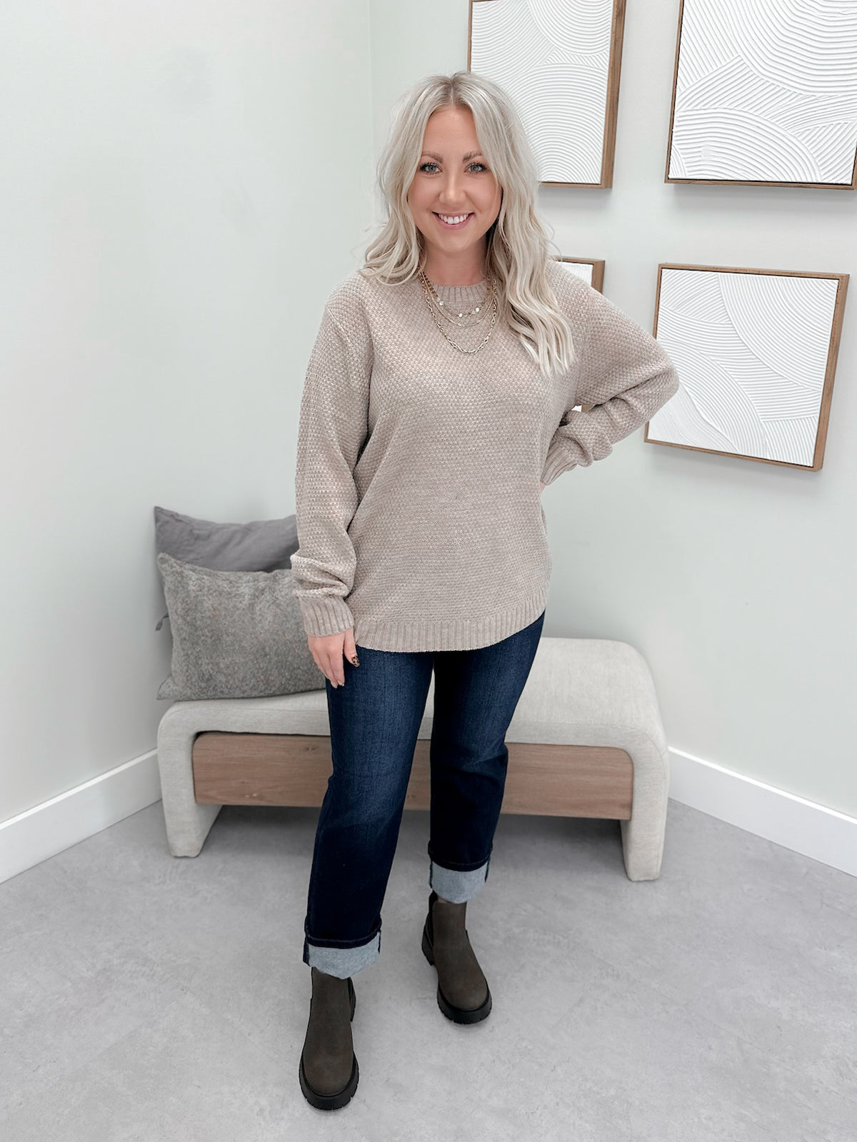 Warren Sweater in Mocha