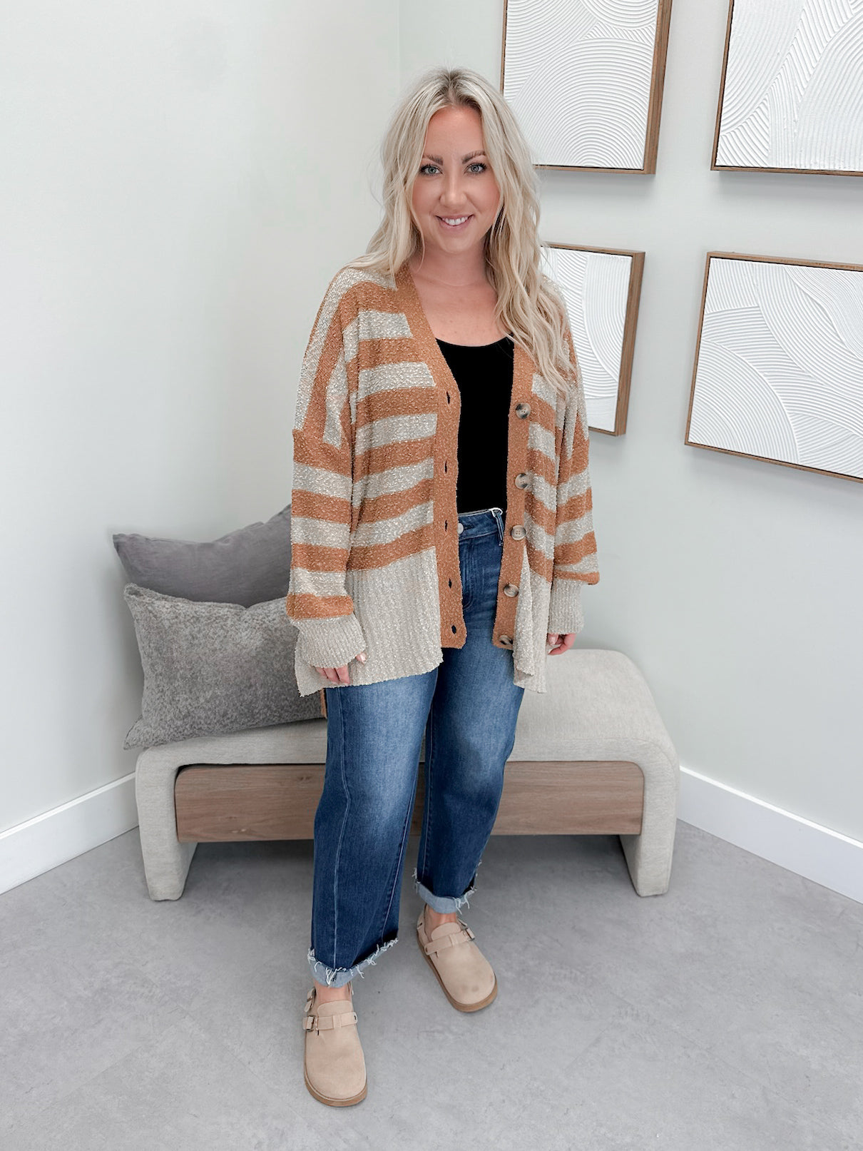 Kalista Cardigan in Caramel