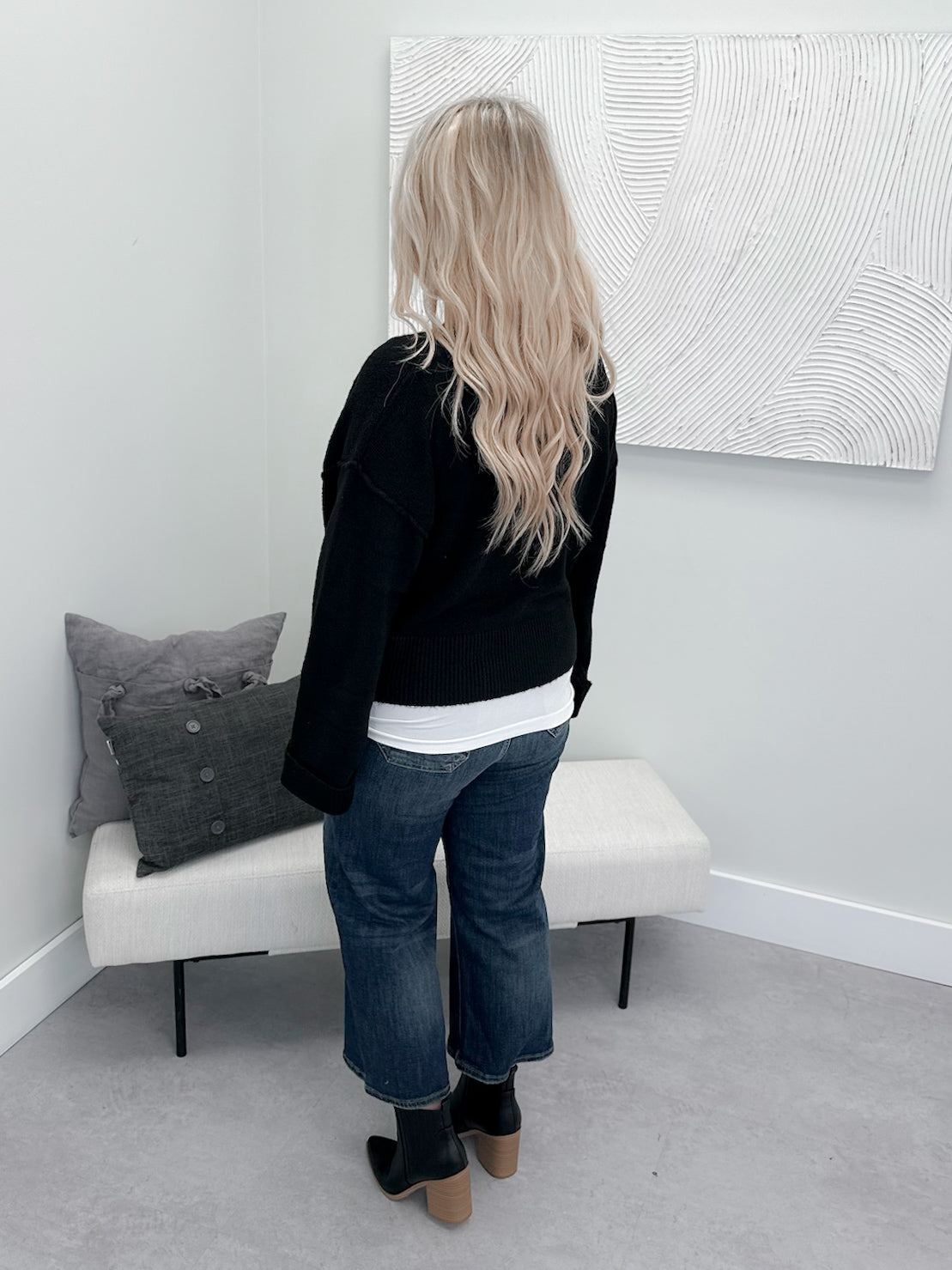 Fling Cardigan in Black