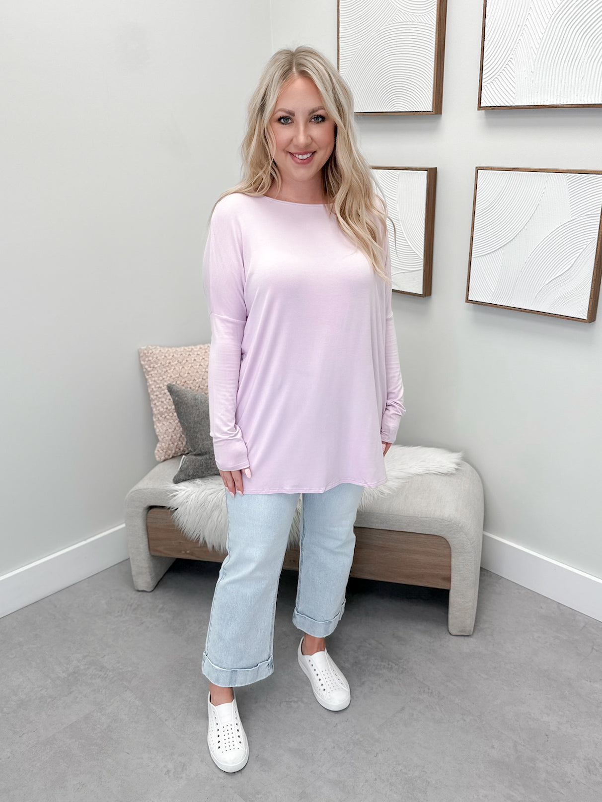 906 Long Sleeve by Twenty Nine The Label in Lavender