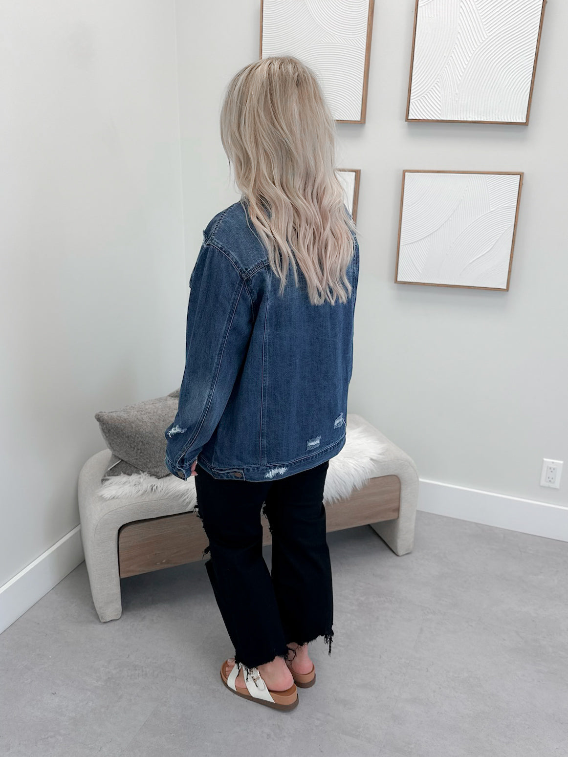 Kerry Boyfriend Jean Jacket in Medium Wash
