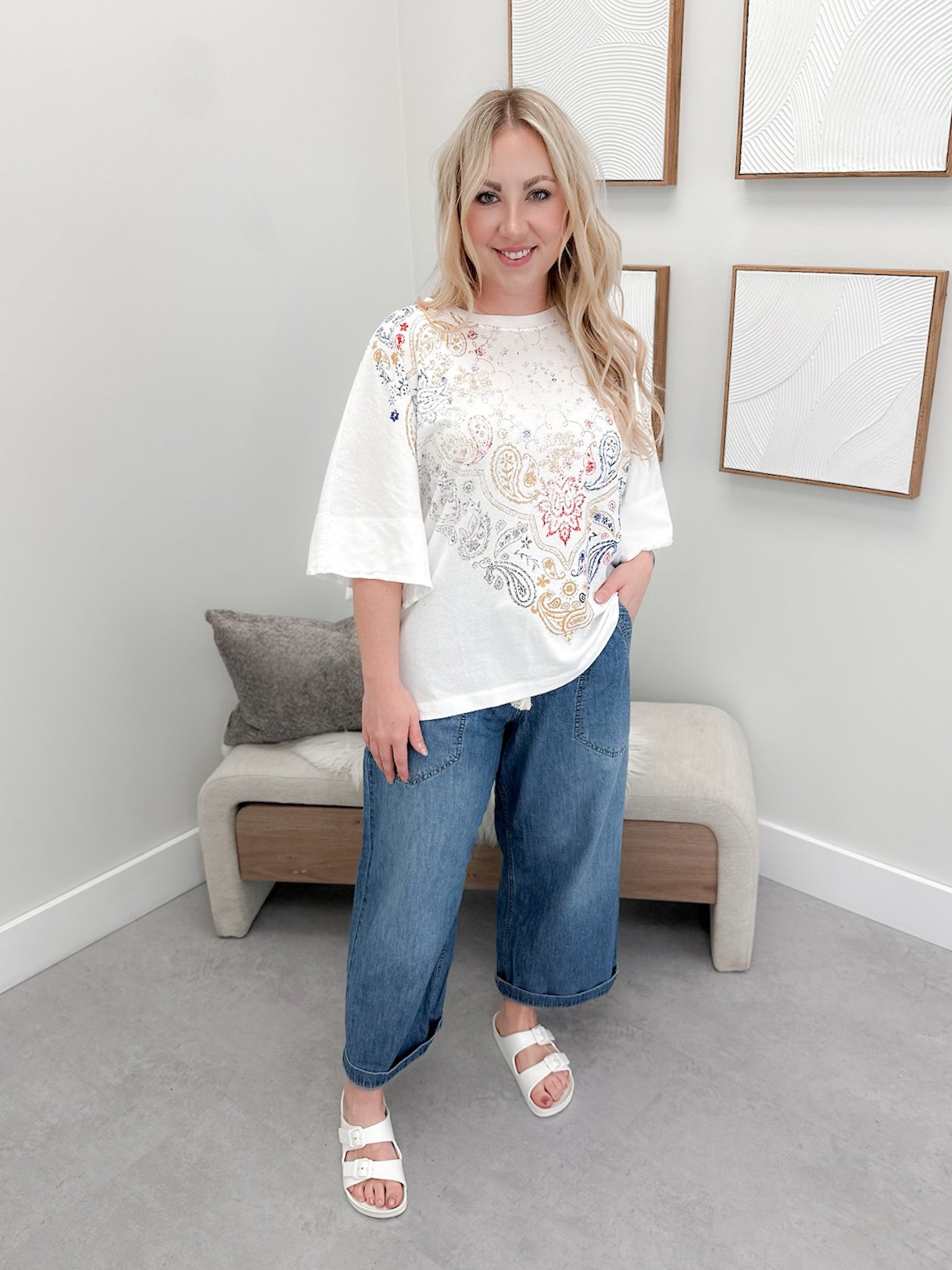 Heirloom Printed Tee by Free People