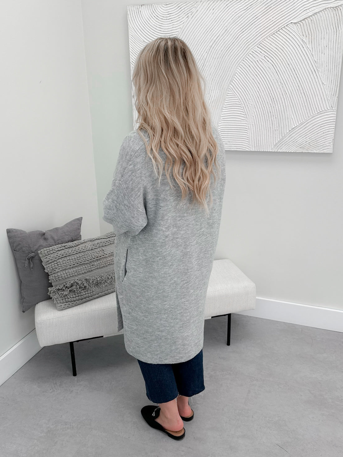 Nalani Cardigan in Grey - Medium