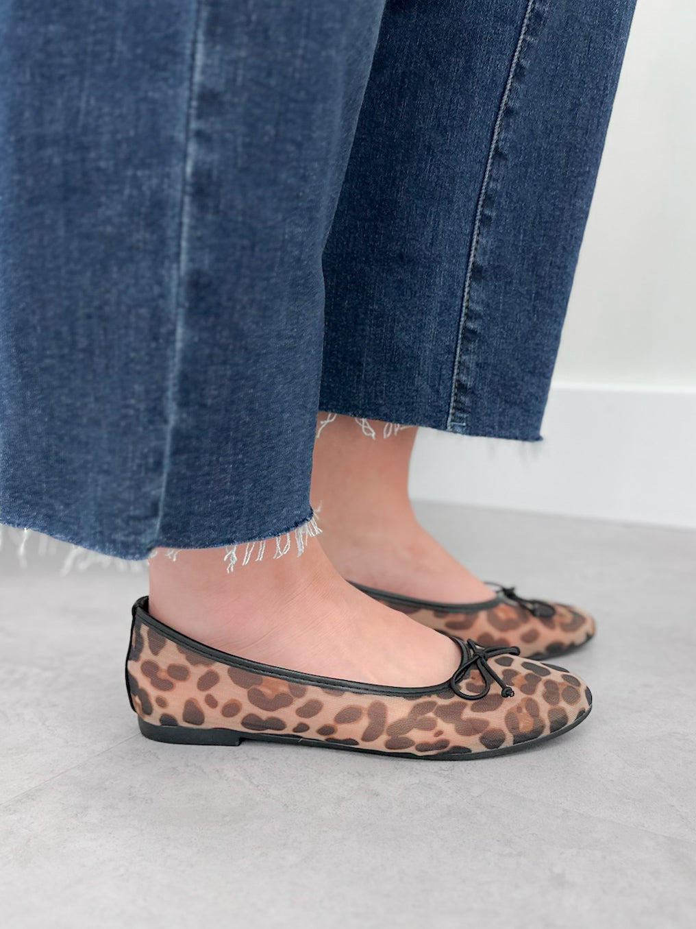 Sabrina Leopard Flats - Size 5.5