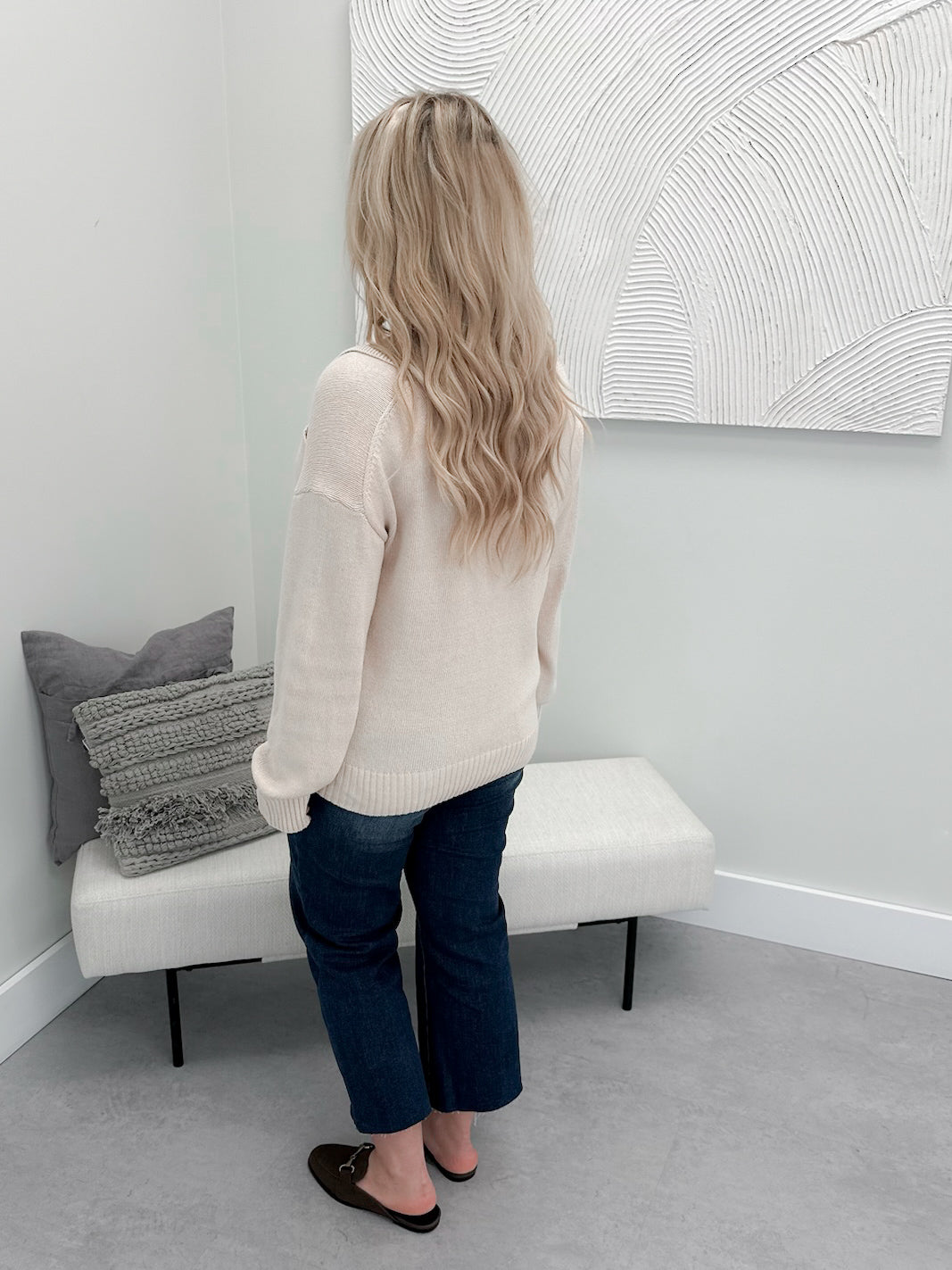 Stacey Sweater in Cream