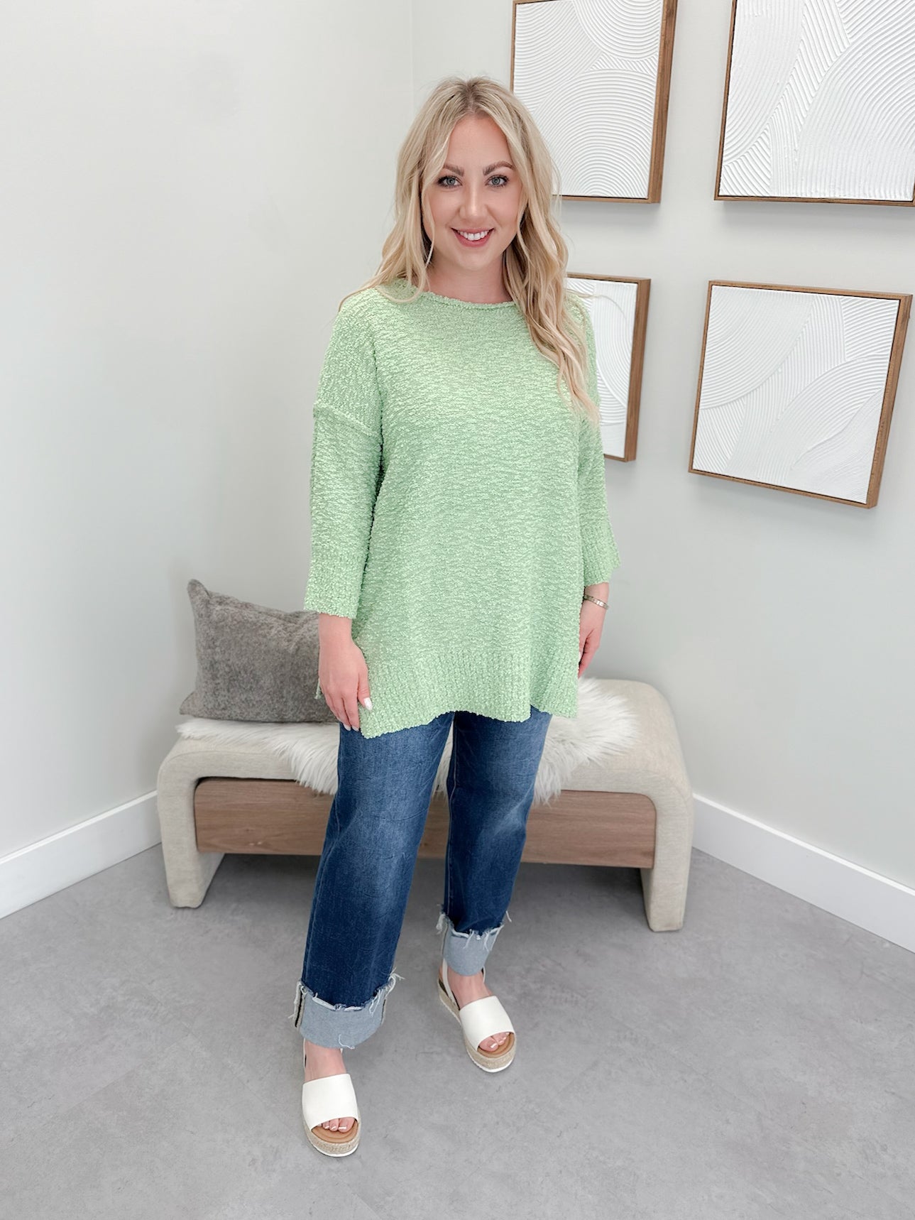 Bayside Sweater in Jade