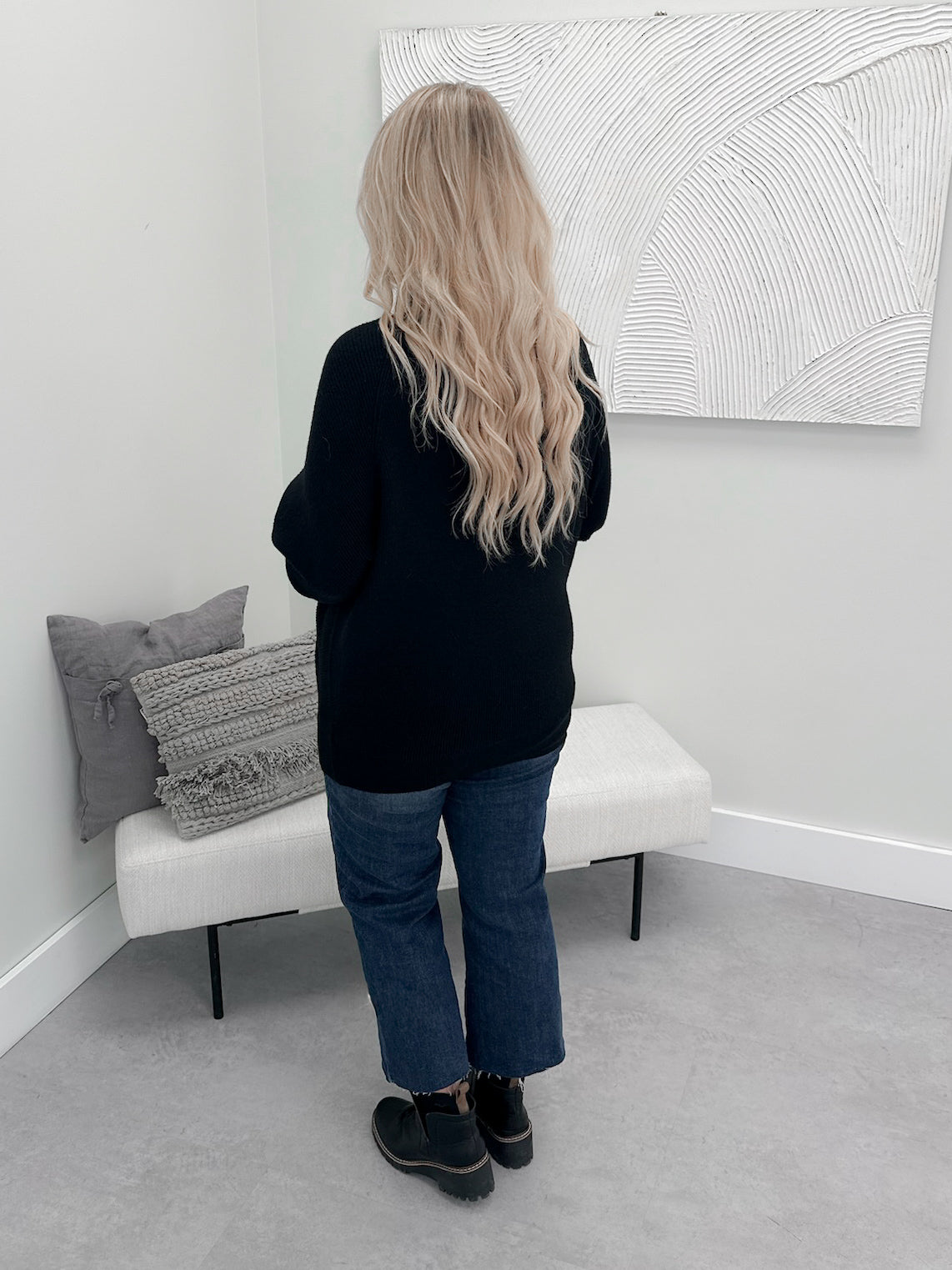 1129 Sweater in Black by Twenty Nine The Label