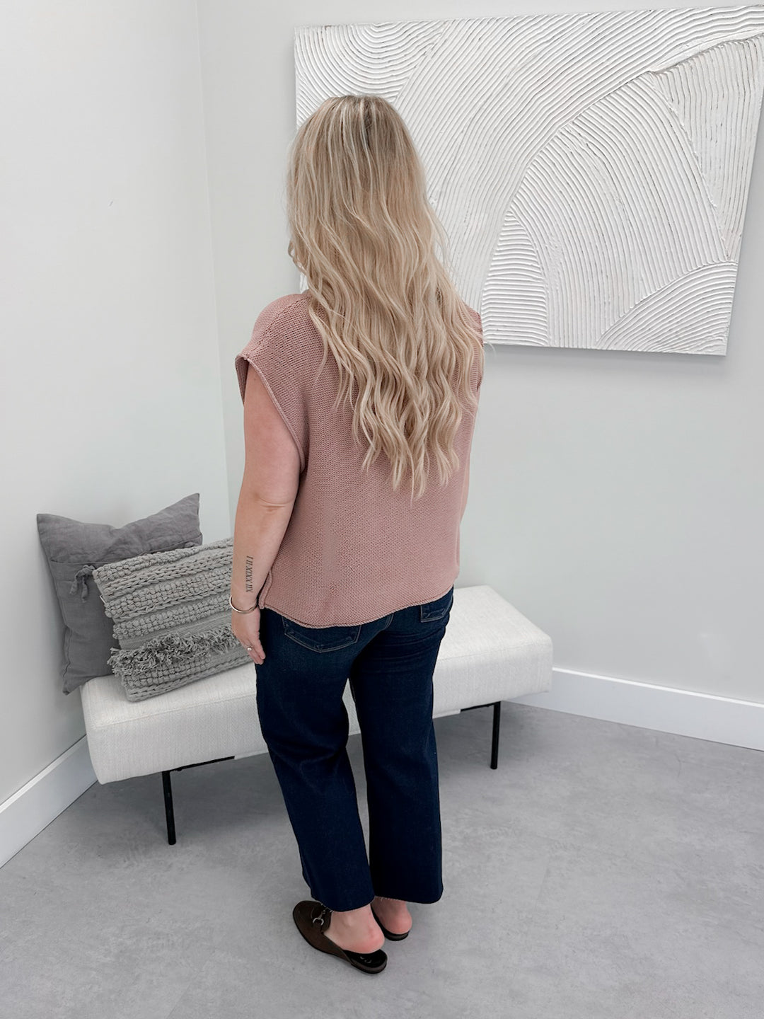 Winda Sweater in Dusty Rose - L/O Small