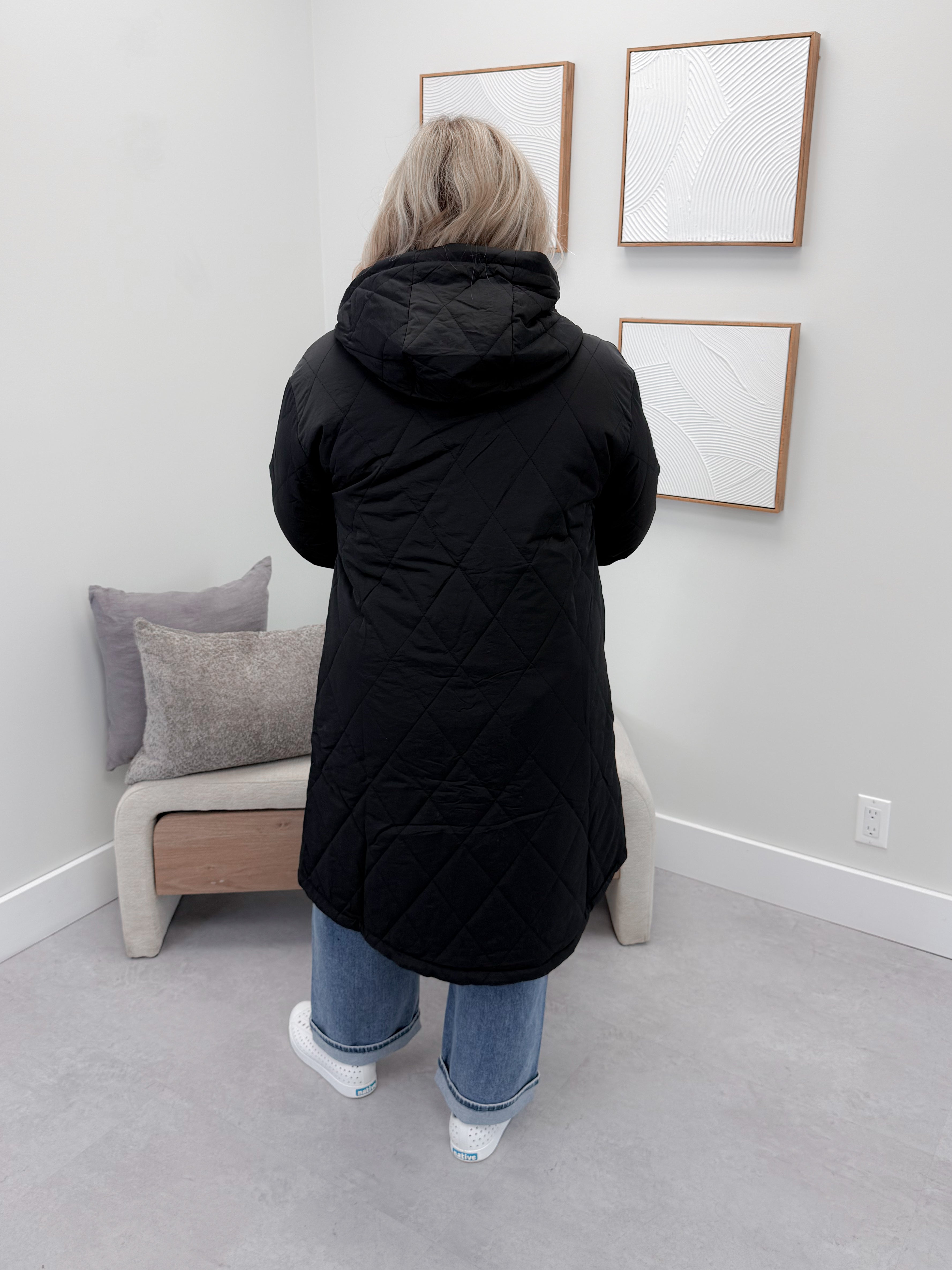 Meadow Quilted Jacket in Black