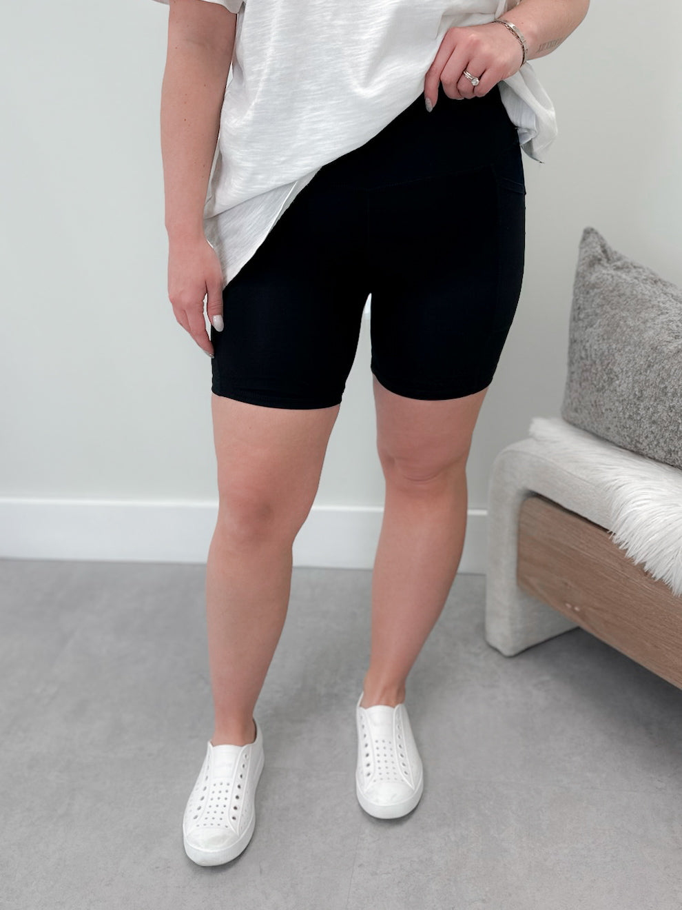 Sevita Bike Shorts in Black - L/O Size Small
