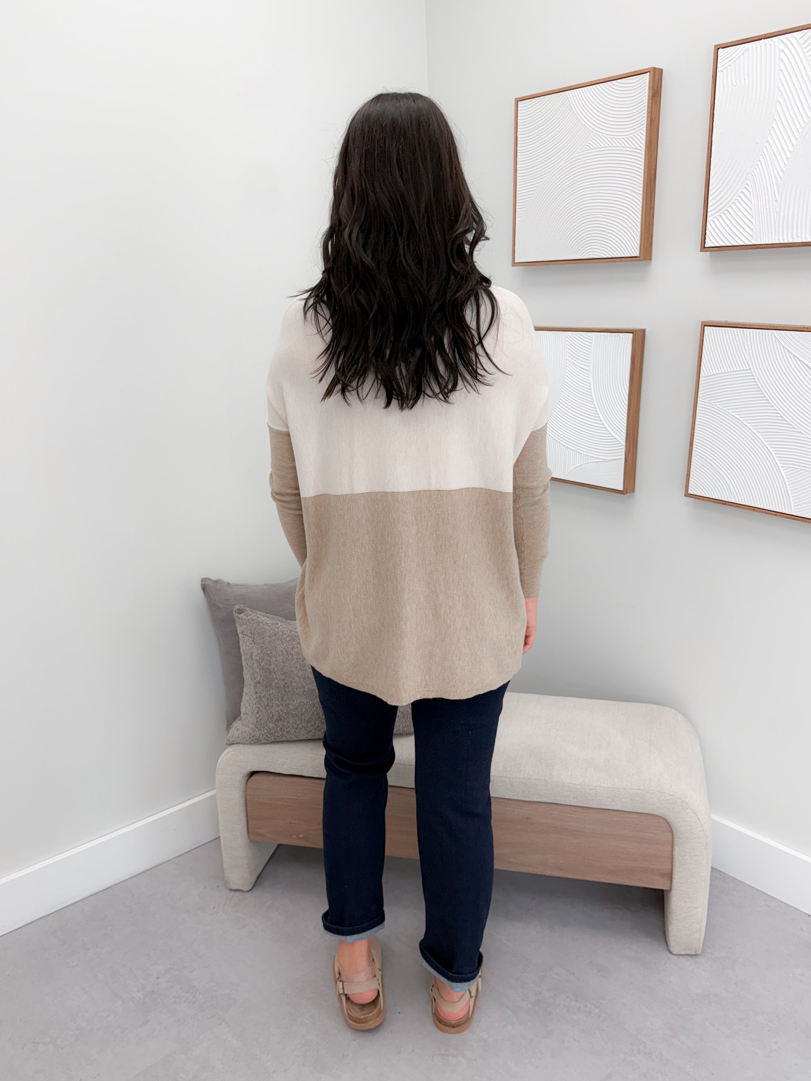229 Pocket Sweater in Oat Mix by Twenty Nine The Label