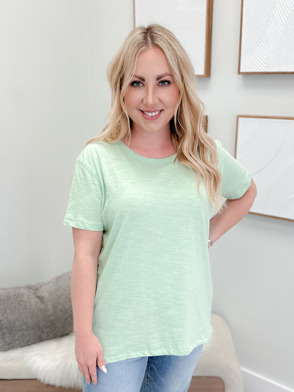 209 Tee in Melon by Twenty Nine The Label