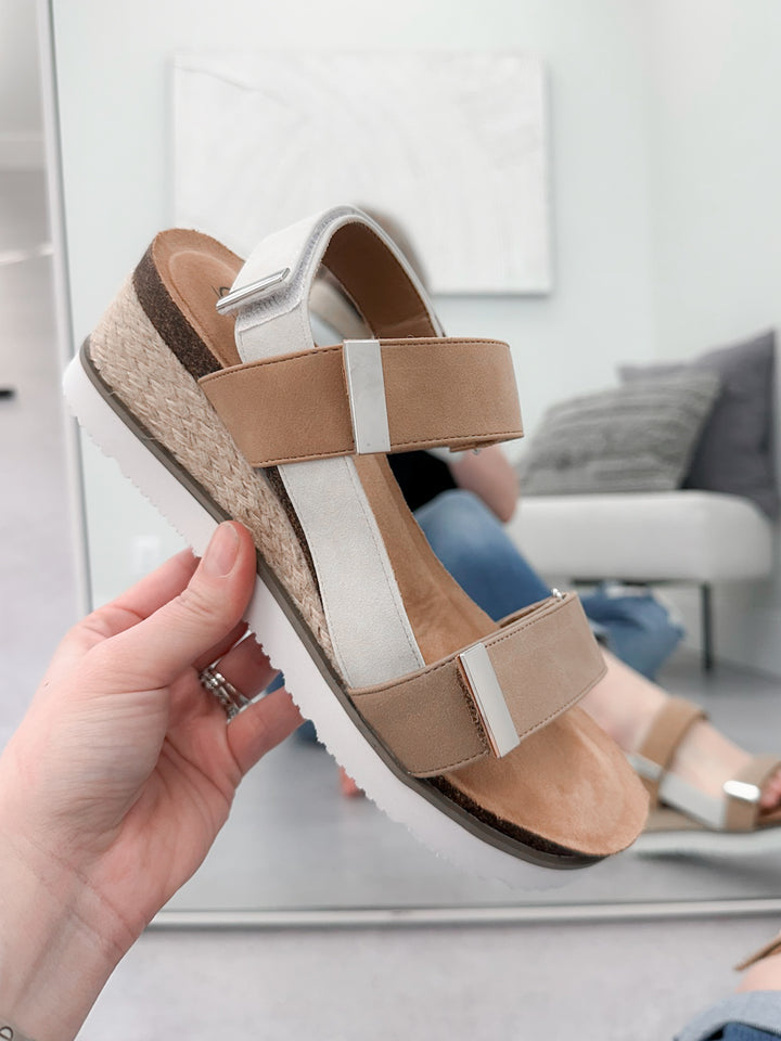 Roadie Sandal in Tan by Corkys