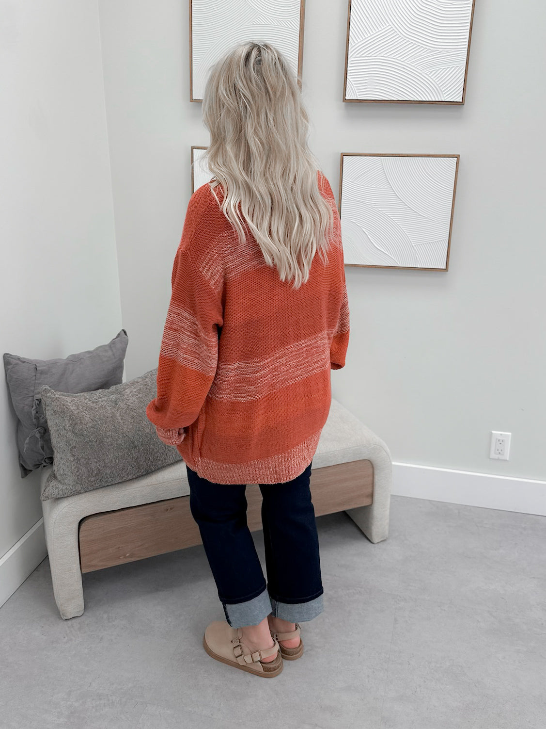 Rue Cardigan in Marsala Mix