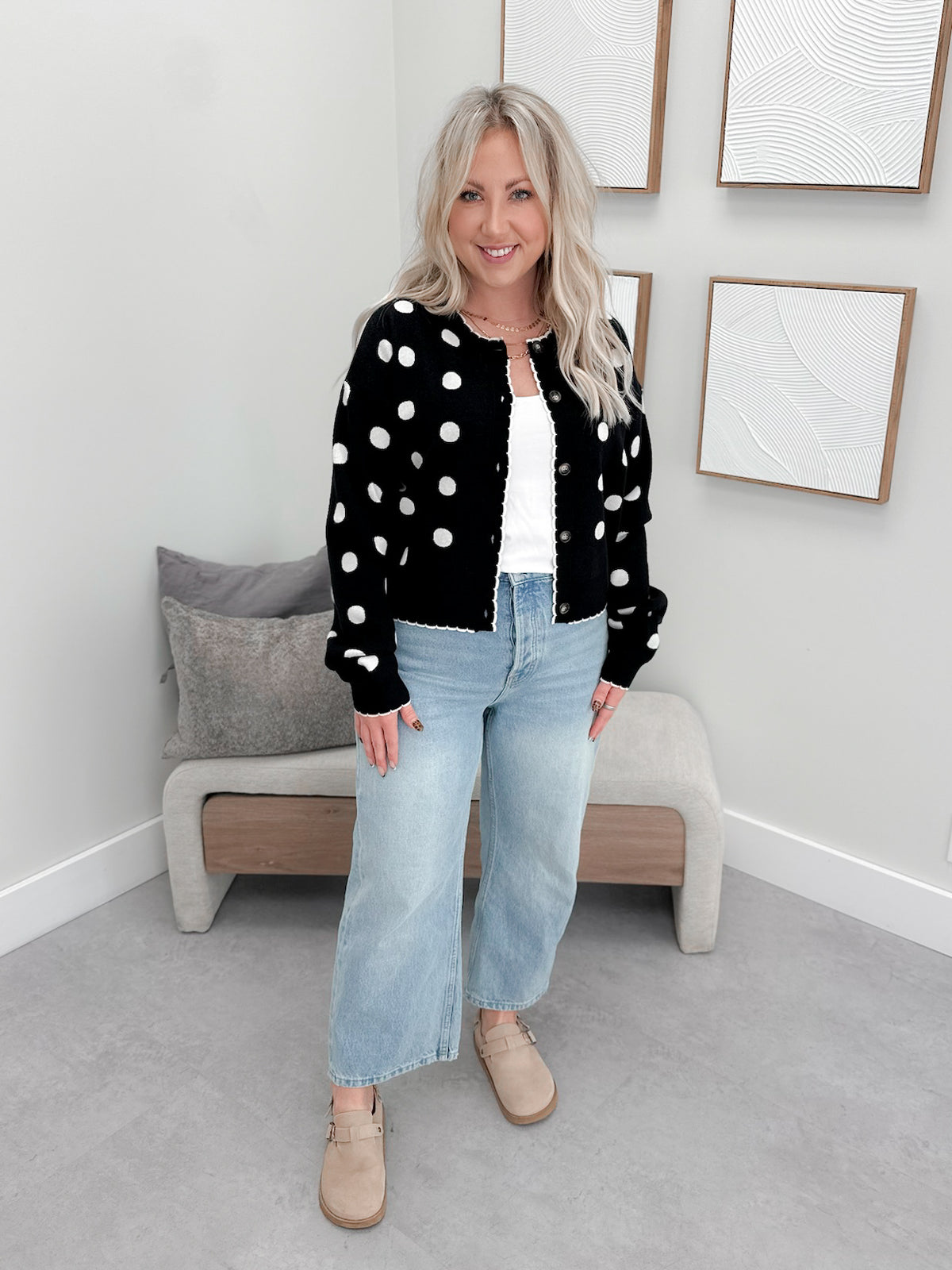 Cozy Knit Cardigan in Full Circle by Ampersand Ave