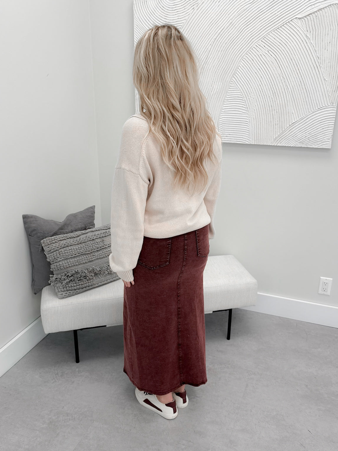 Carlin Skirt in Plum