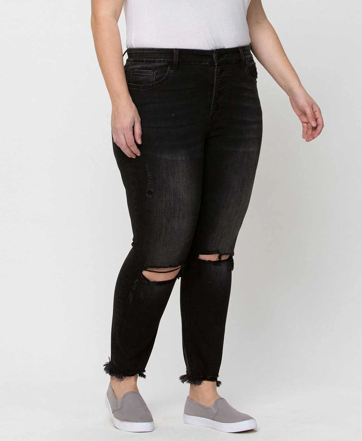 Minet Button Fly Skinny Jeans by Vervet