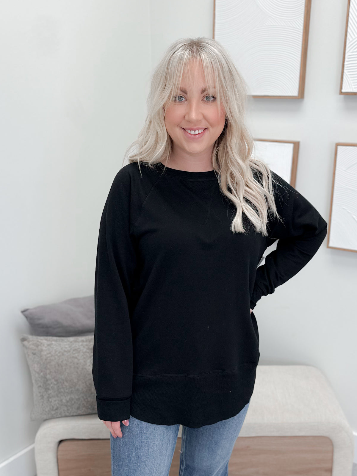 707 Long Sleeve in Black by Twenty Nine The Label