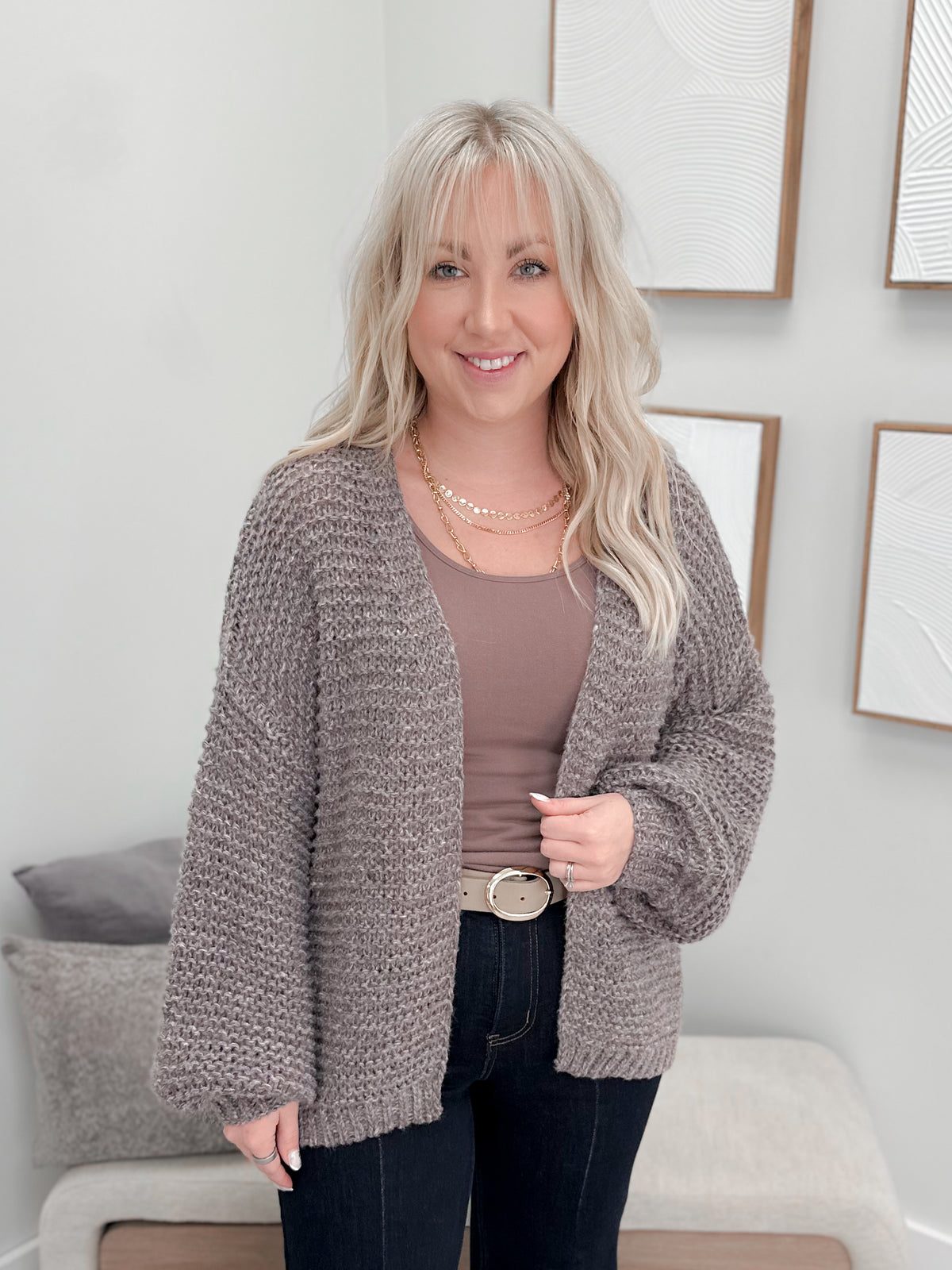 Maria Cardigan in Cocoa