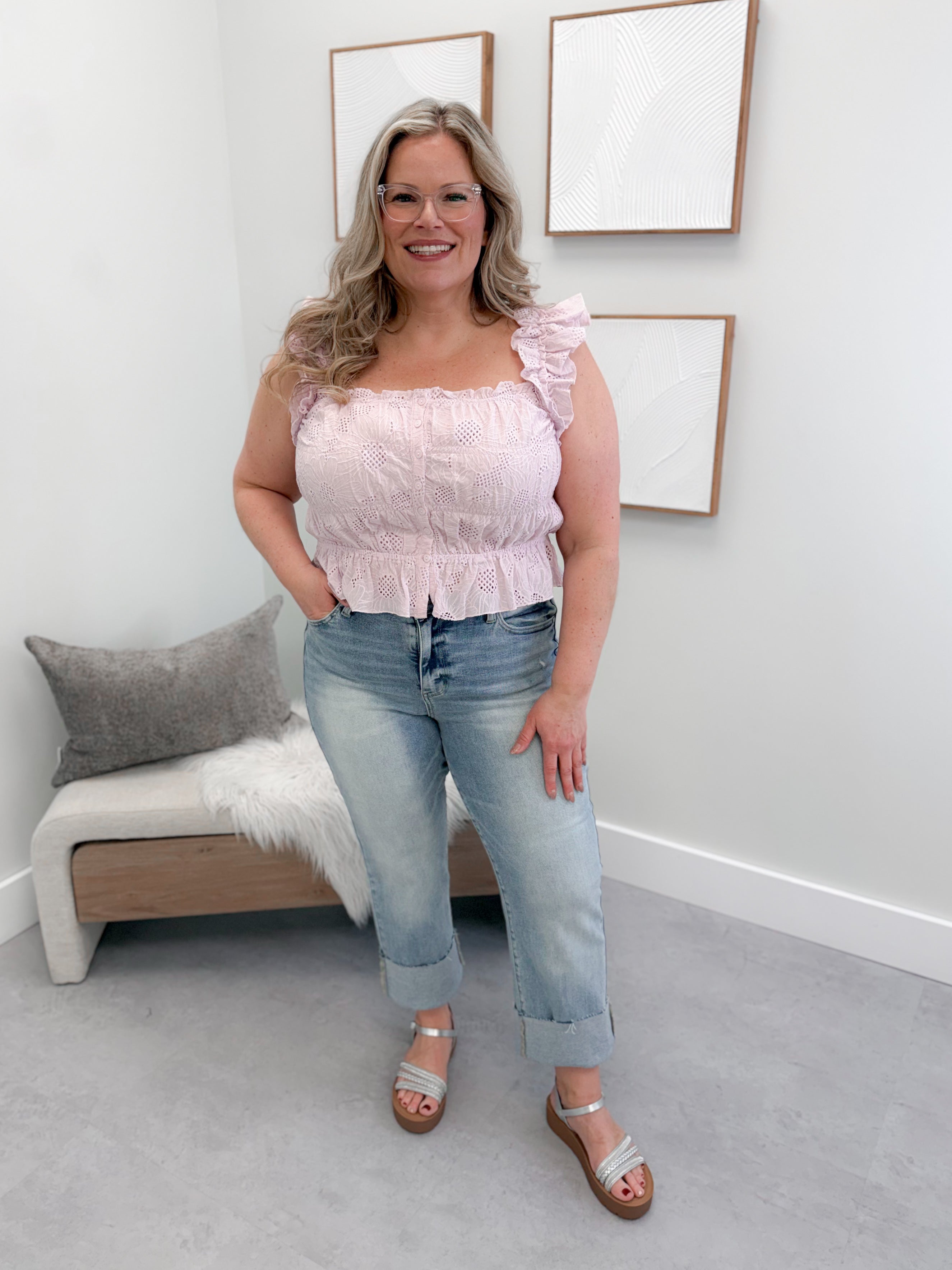 Chamomile Tank in Lavender