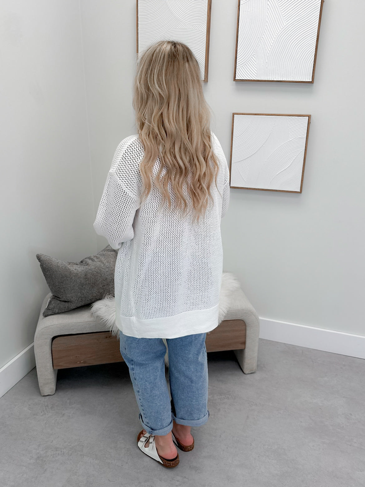 Dee Cardigan in Cloud