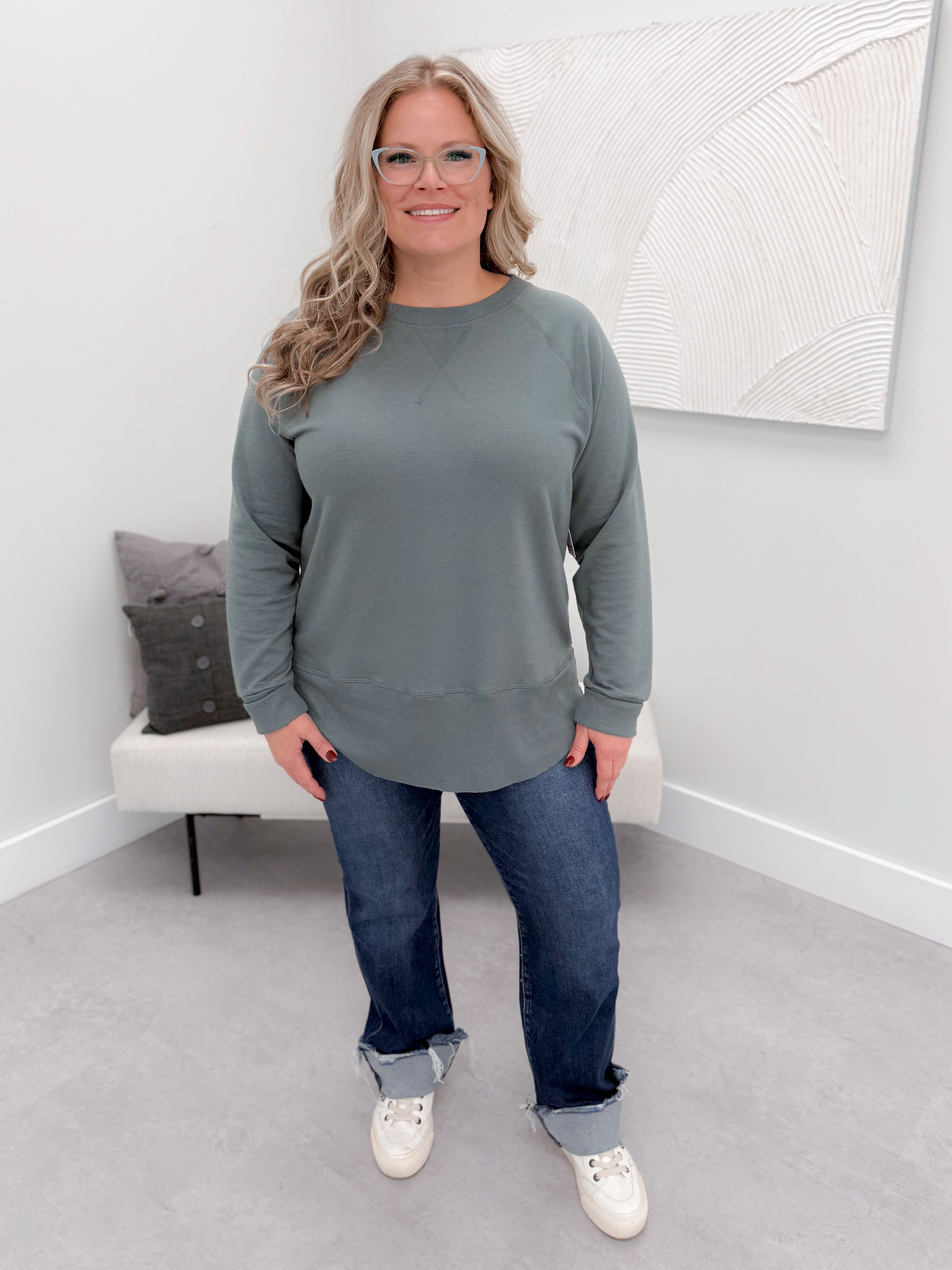 707 Long Sleeve in Juniper by Twenty Nine The Label