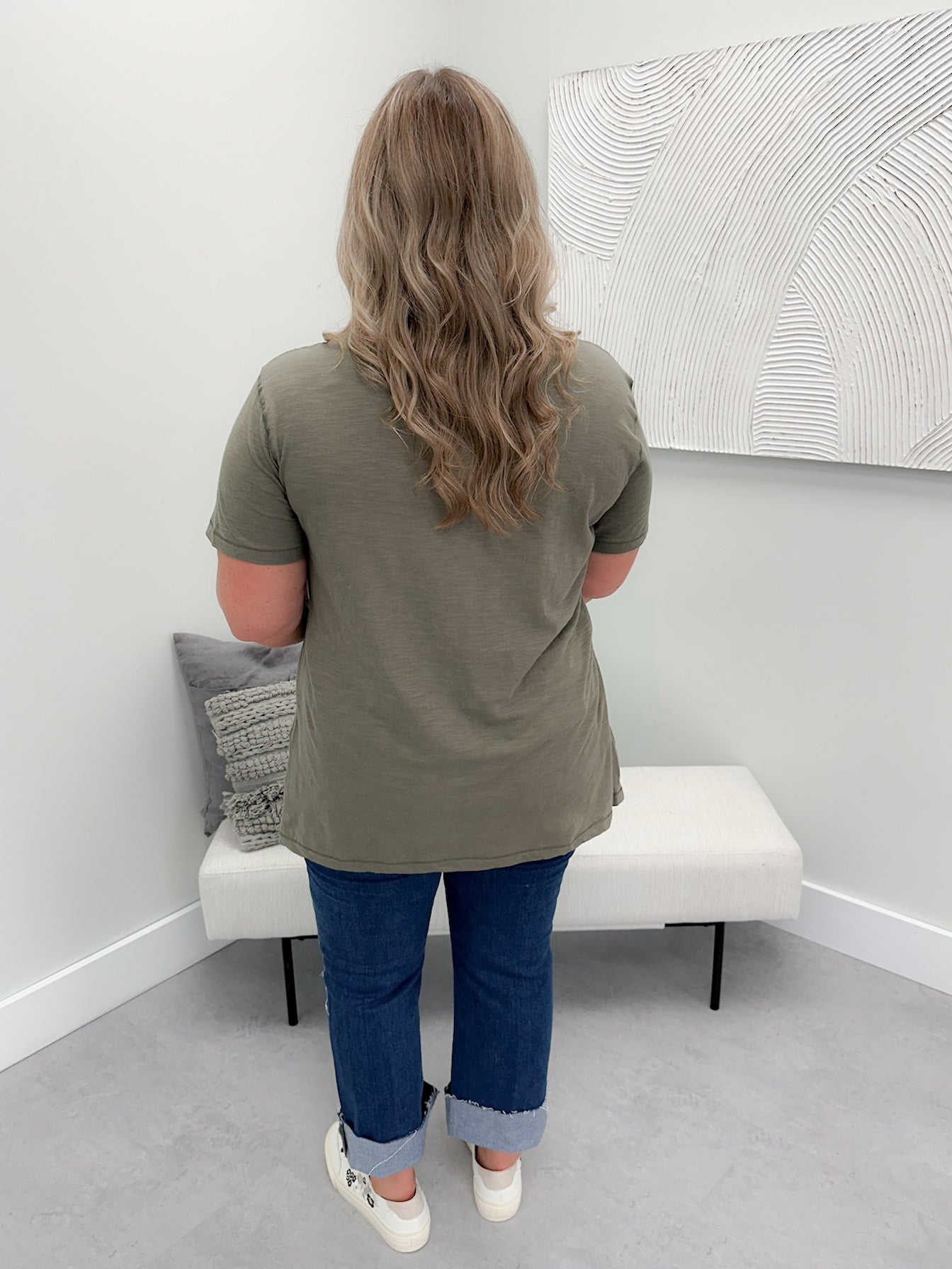 209 Tee in Moss by Twenty Nine The Label