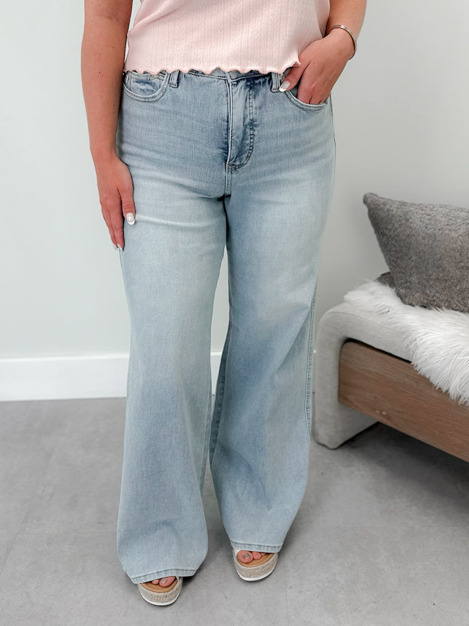 Miriam Wide Leg REGULAR Tummy Contol Jeans by Judy Blue