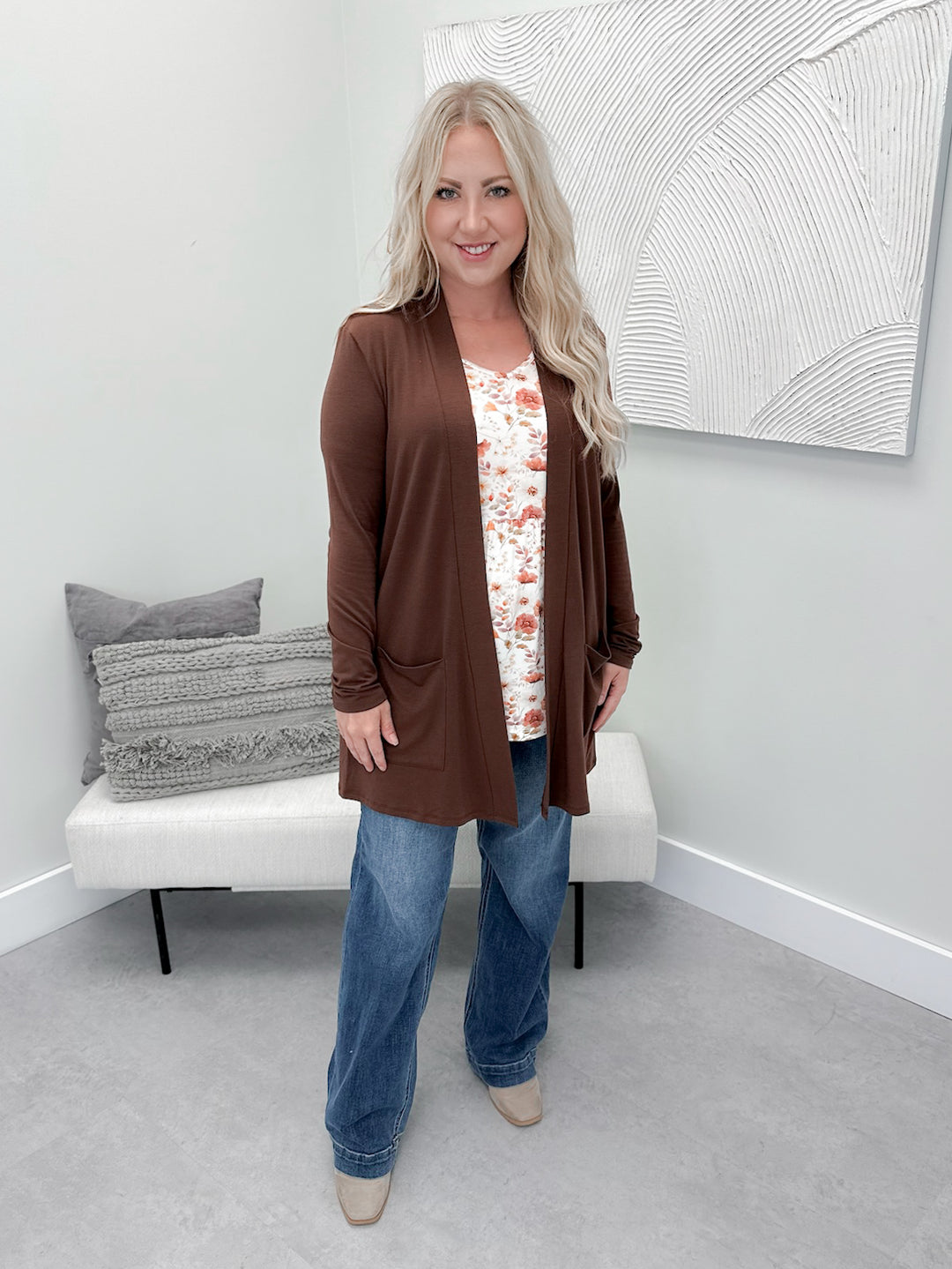 Dori Cardigan in Brown