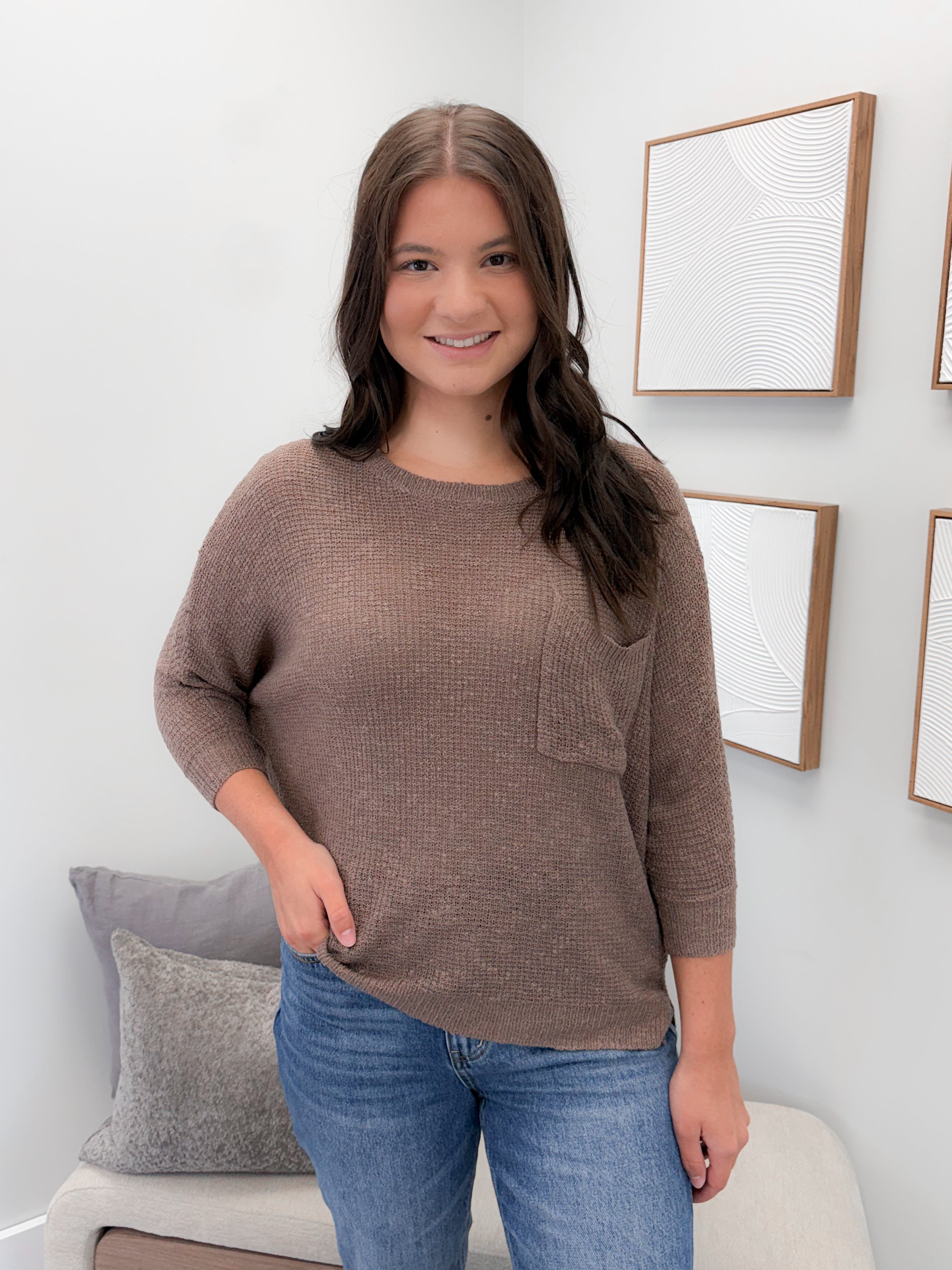 Luna Sweater in Cocoa