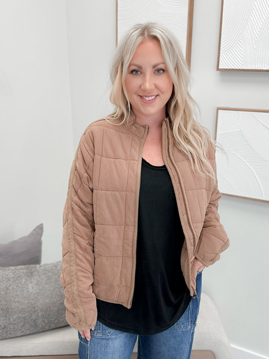 Kit Jacket in Tan
