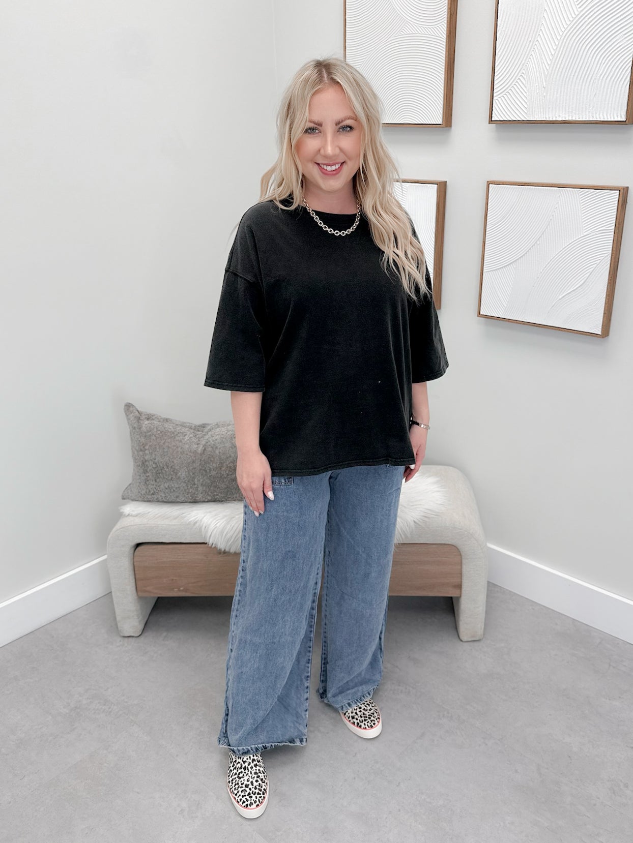 Dani Tee in Washed Black