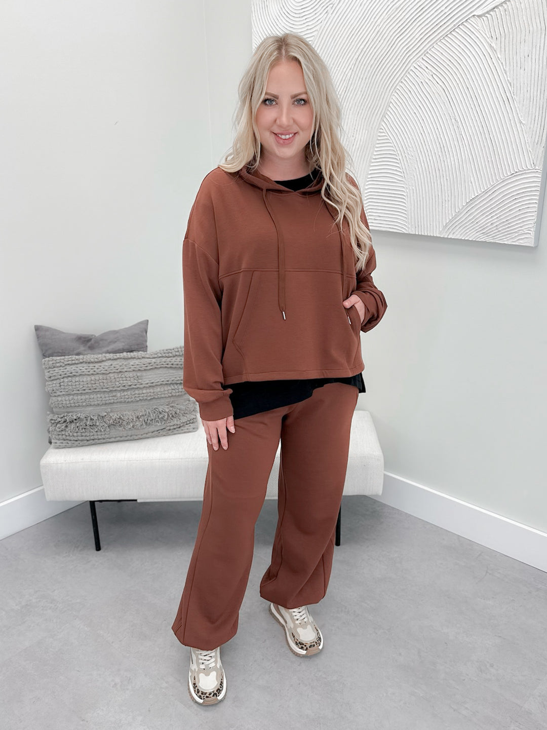 Everett Jogger Set in Chestnut