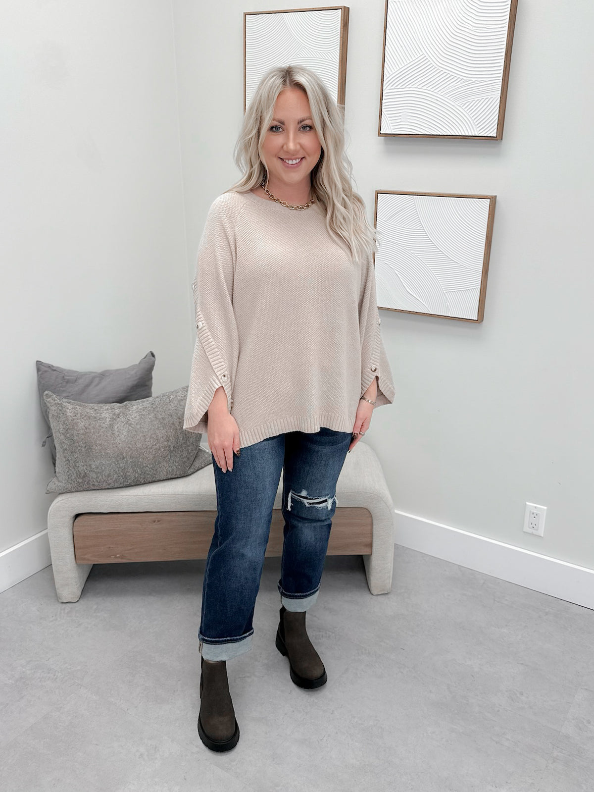 Gwen Sweater in Dune