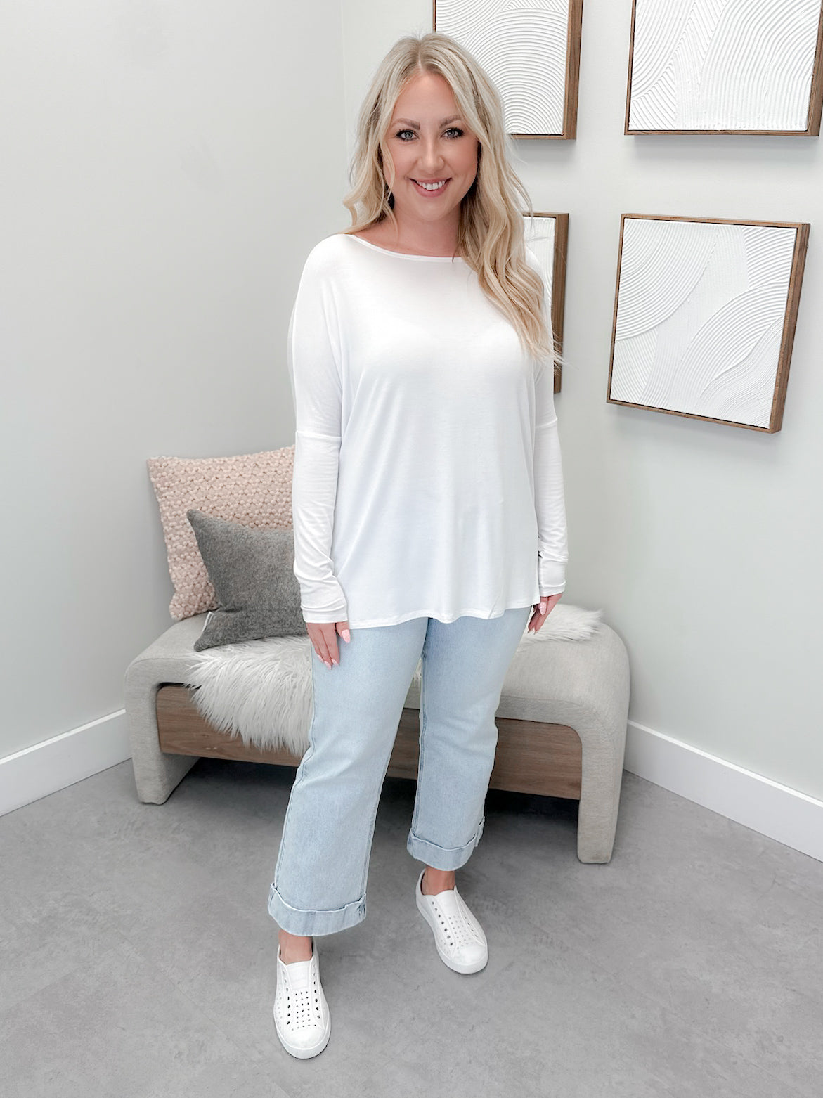 906 Long Sleeve by Twenty Nine The Label in White